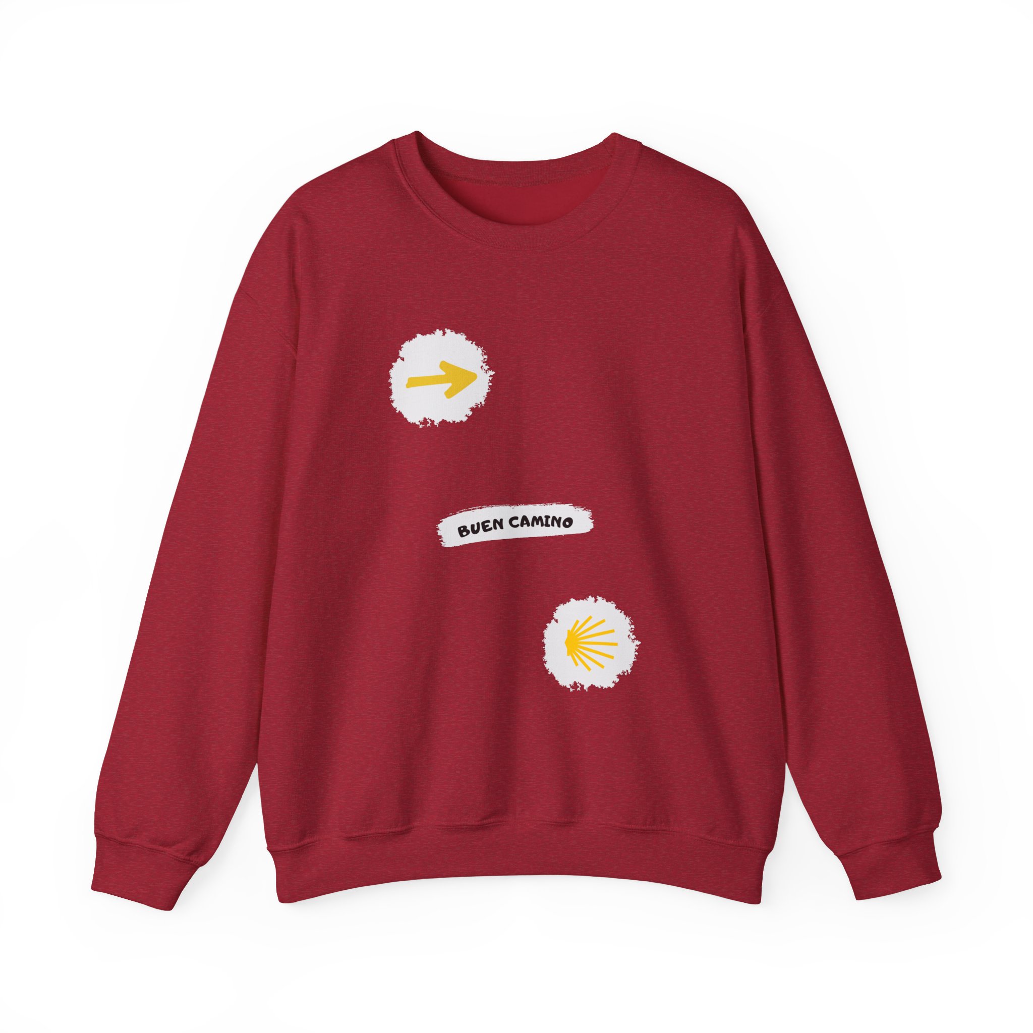 Camino de Santiago – "Urban Stencil" Classic Heavy Blend Crewneck Sweatshirt - Imagen 5