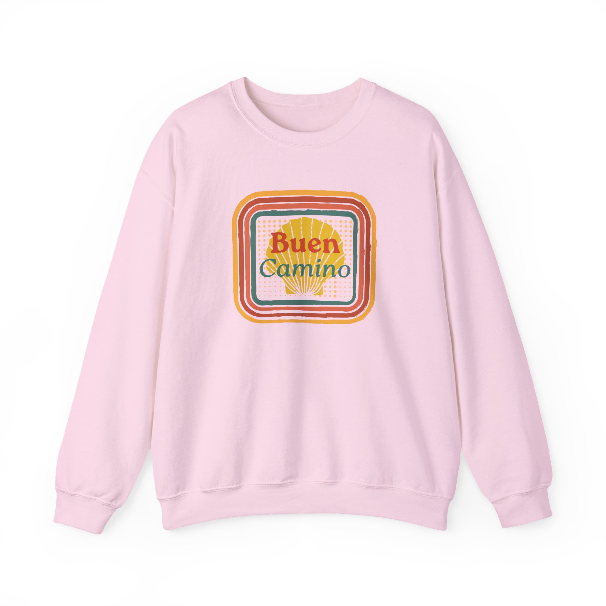 Camino de Santiago – "Retro Shell Badge" Classic Heavy Blend Crewneck Sweatshirt - Imagen 5