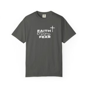 Faith Over Fear – "Brushstroke Cross" Vintage Comfort Colors T-Shirt