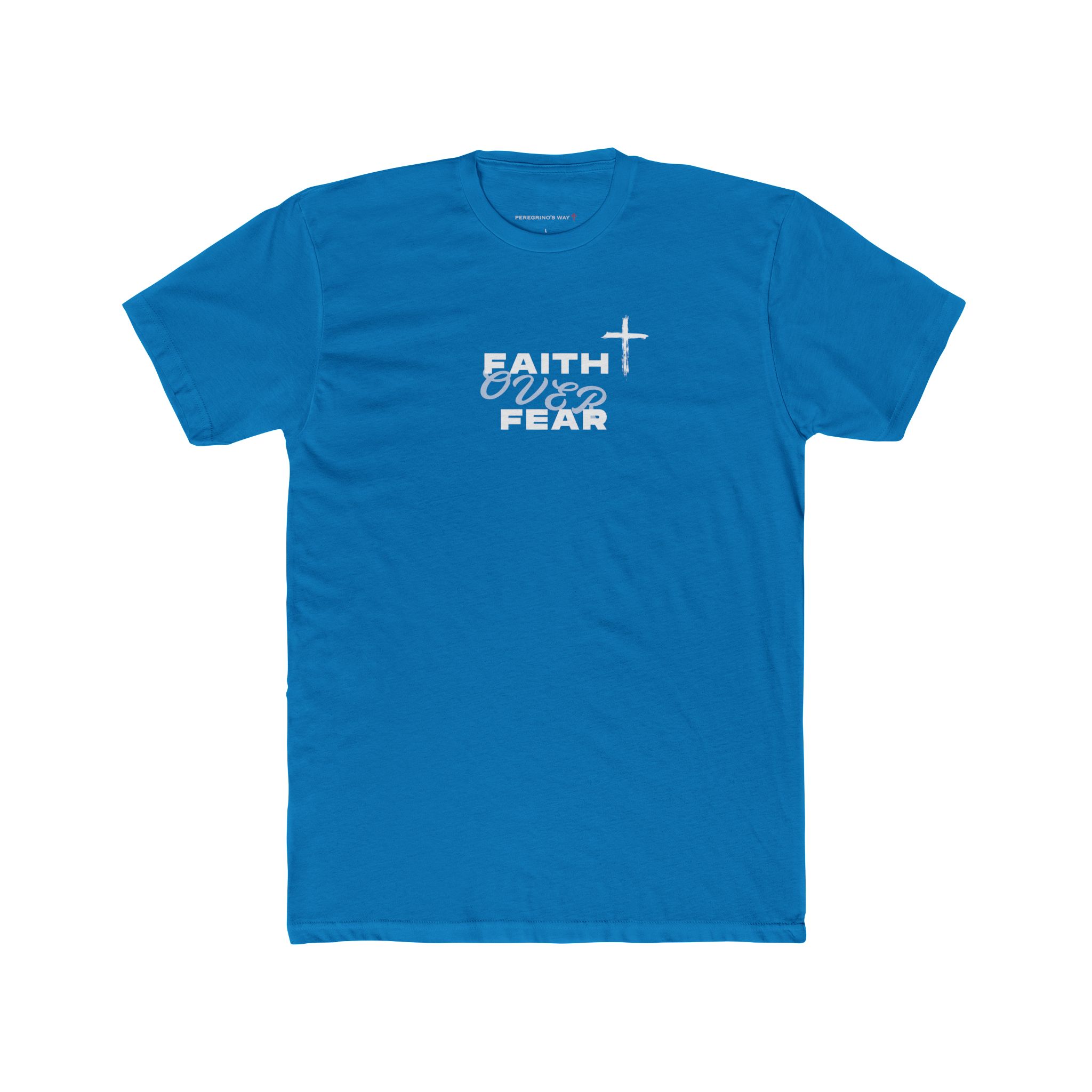 Faith Over Fear – "Brushstroke Cross" Classic T-Shirt - Imagen 14