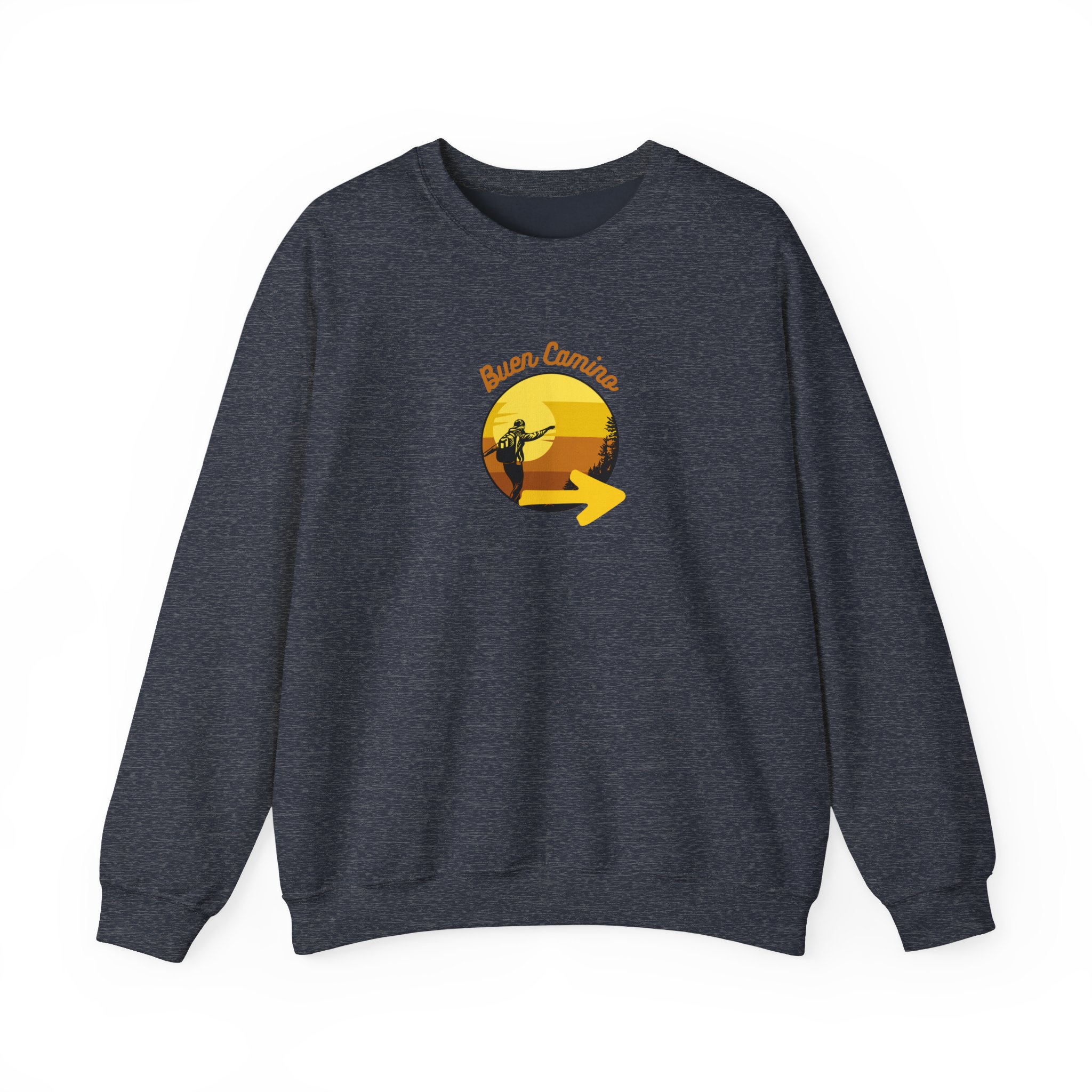 Camino de Santiago – "Buen Camino Pilgrim" Classic Heavy Blend Crewneck Sweatshirt - Imagen 6