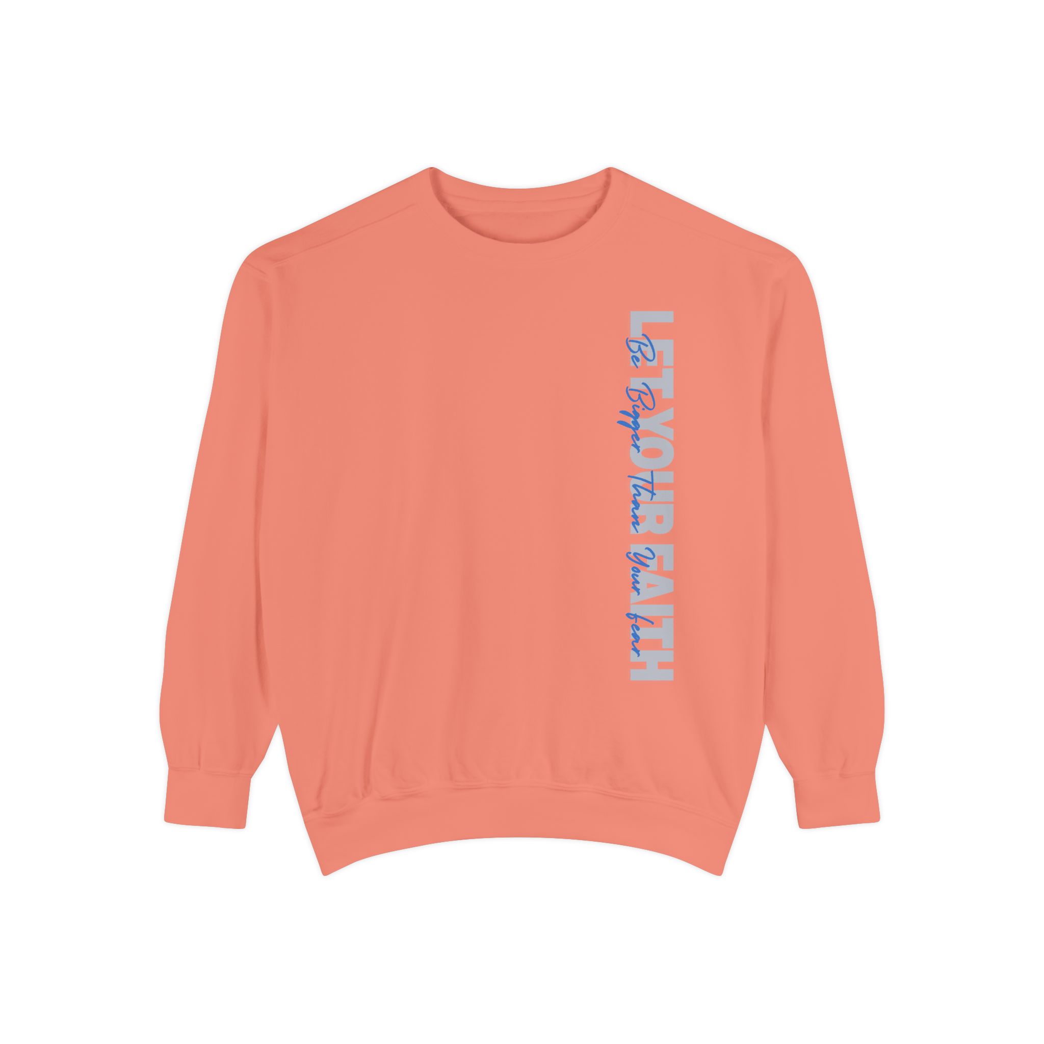 Faith Over Fear – "Modern Overlay" Vintage Garment-Dyed Sweatshirt