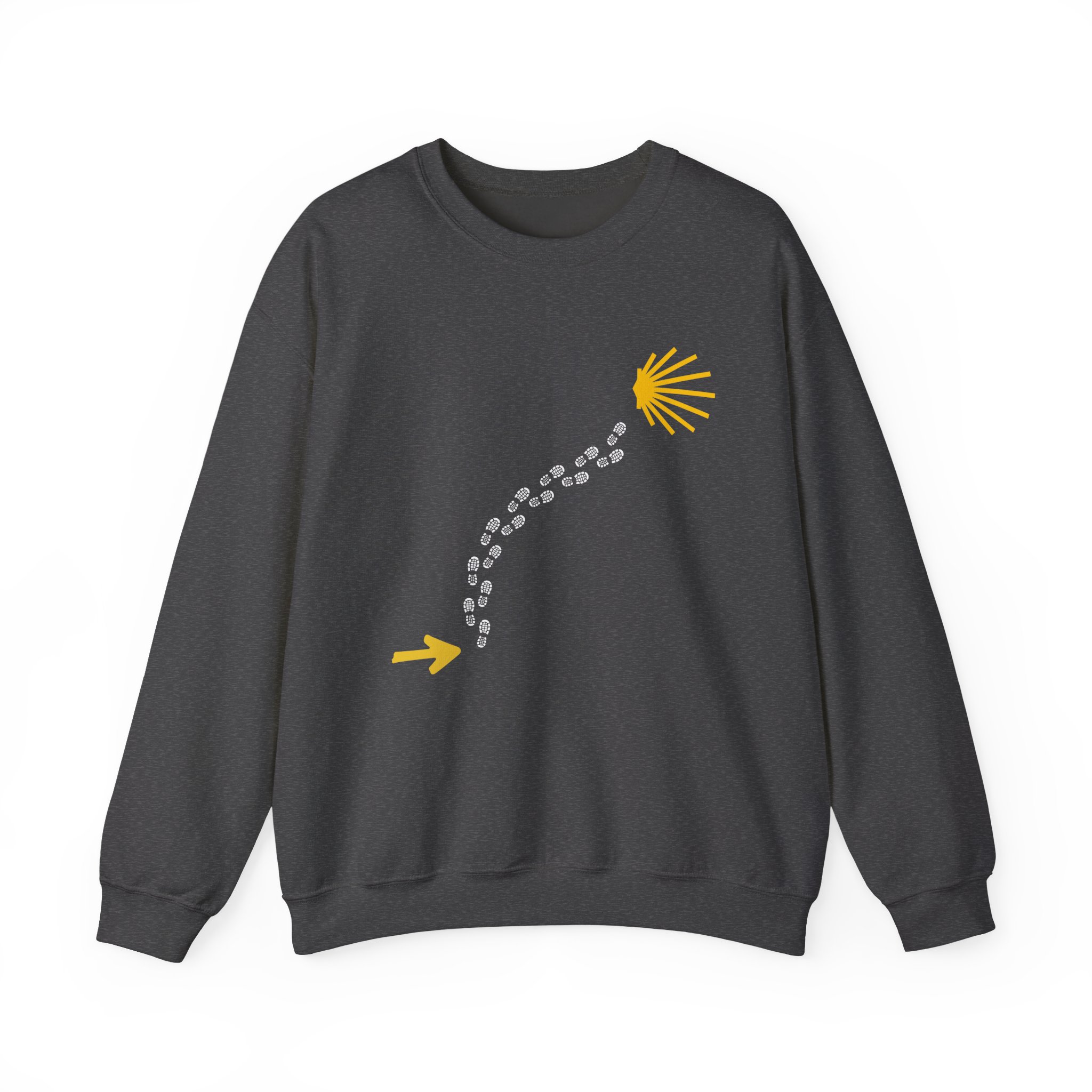 Camino de Santiago – "The Essential Trail" Classic Heavy Blend Crewneck Sweatshirt - Imagen 5