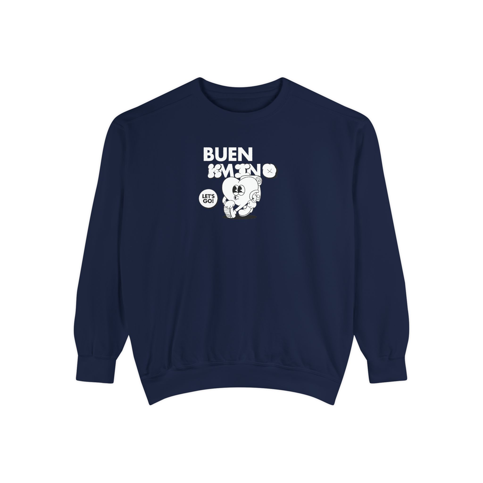Camino de Santiago – "Let's Go Pilgrim" Vintage Garment-Dyed Sweatshirt - Imagen 7
