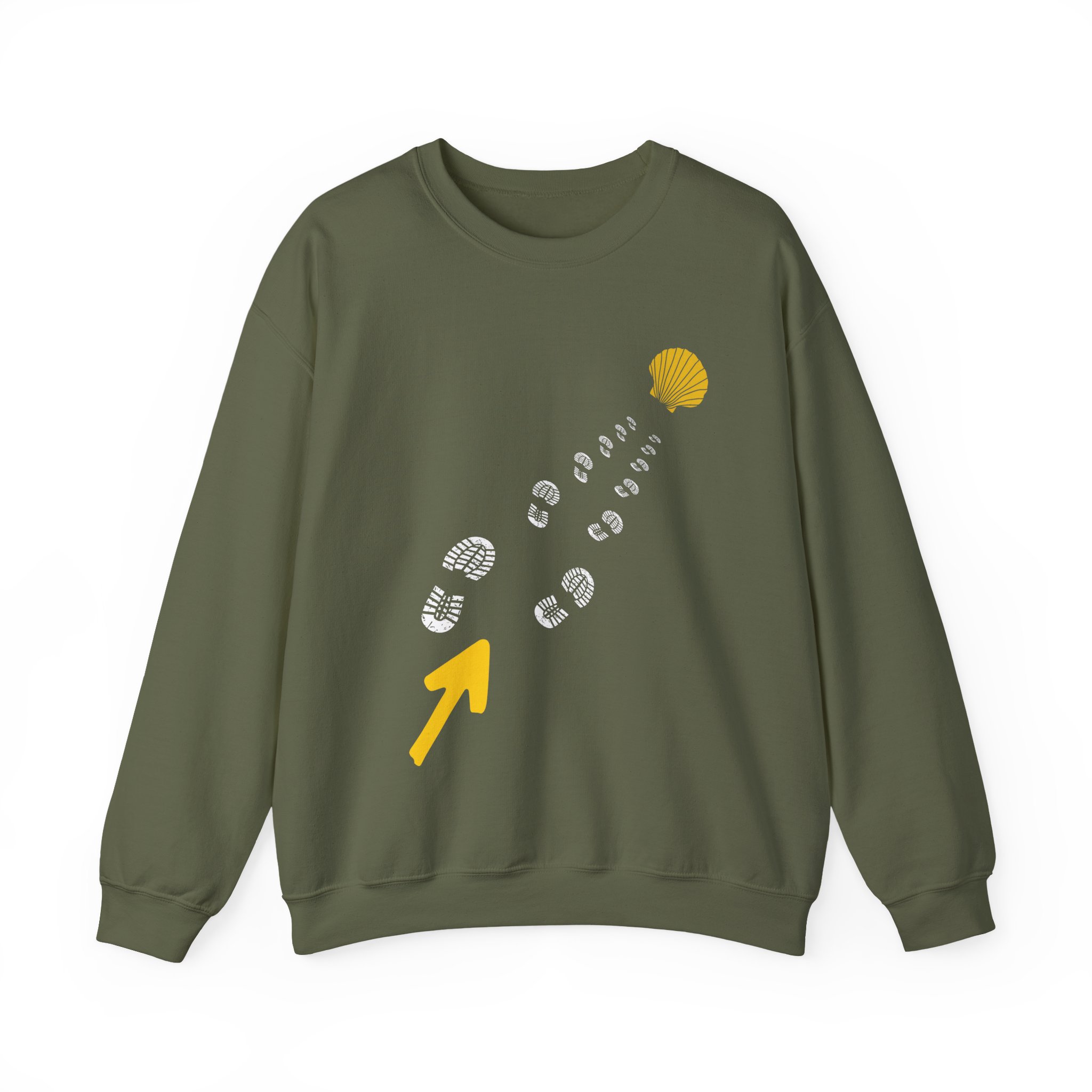 Camino de Santiago – "The Straight Path" Perspective Heavy Blend Crewneck Sweatshirt - Imagen 13