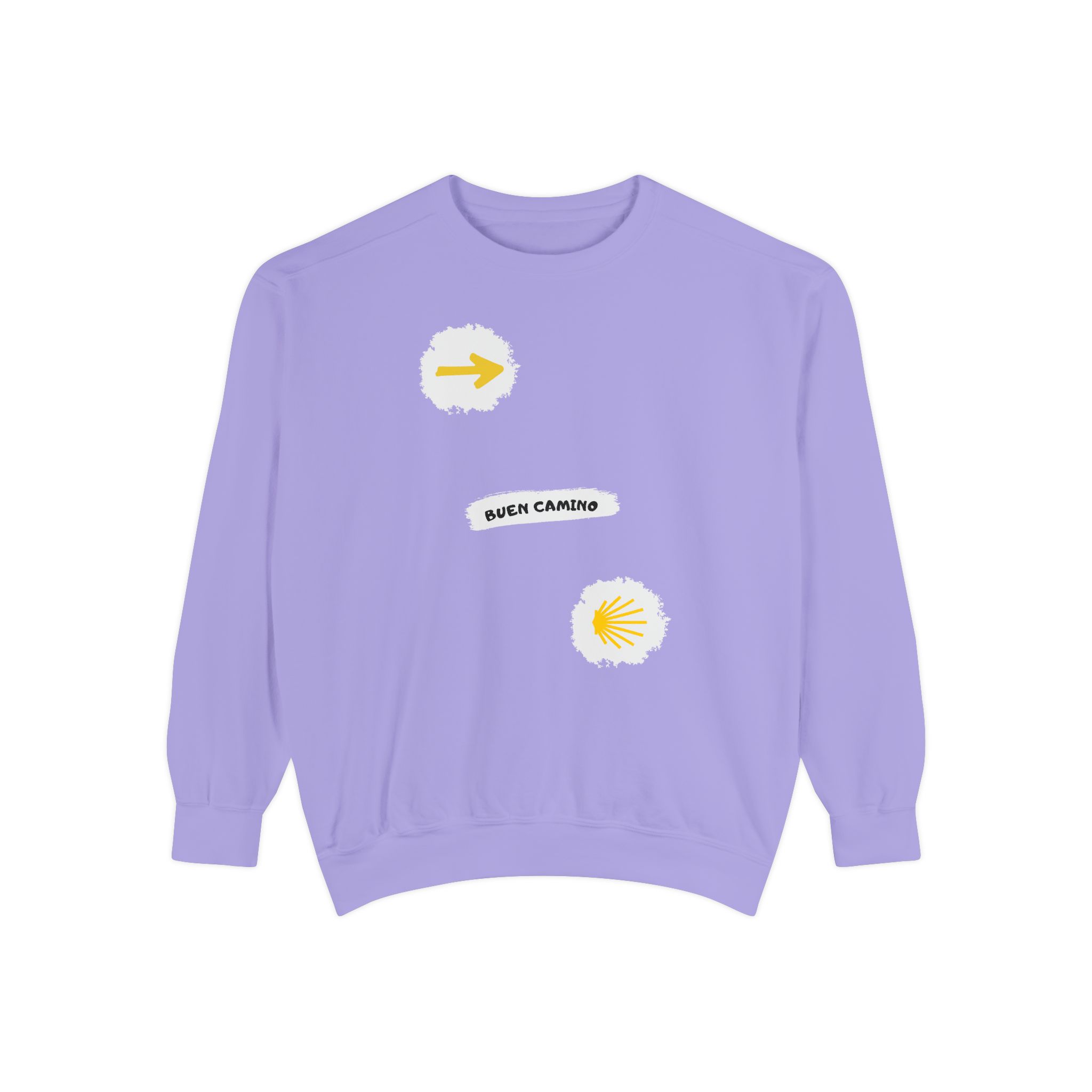 Camino de Santiago – "Urban Stencil" Vintage Garment-Dyed Sweatshirt - Imagen 10