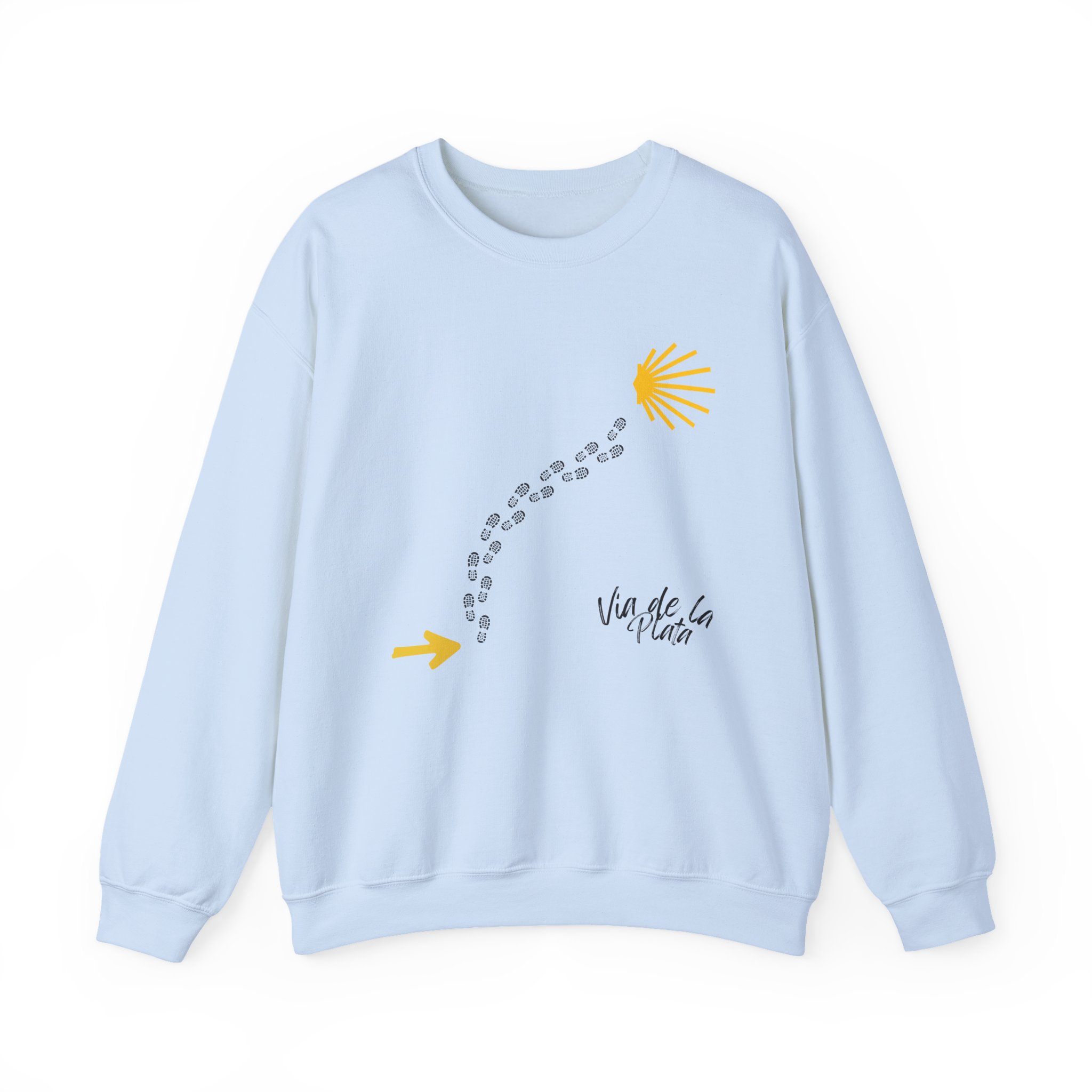 Camino de Santiago – "Vía de la Plata Trail" Classic Unisex Crewneck T-Shirt - Imagen 4