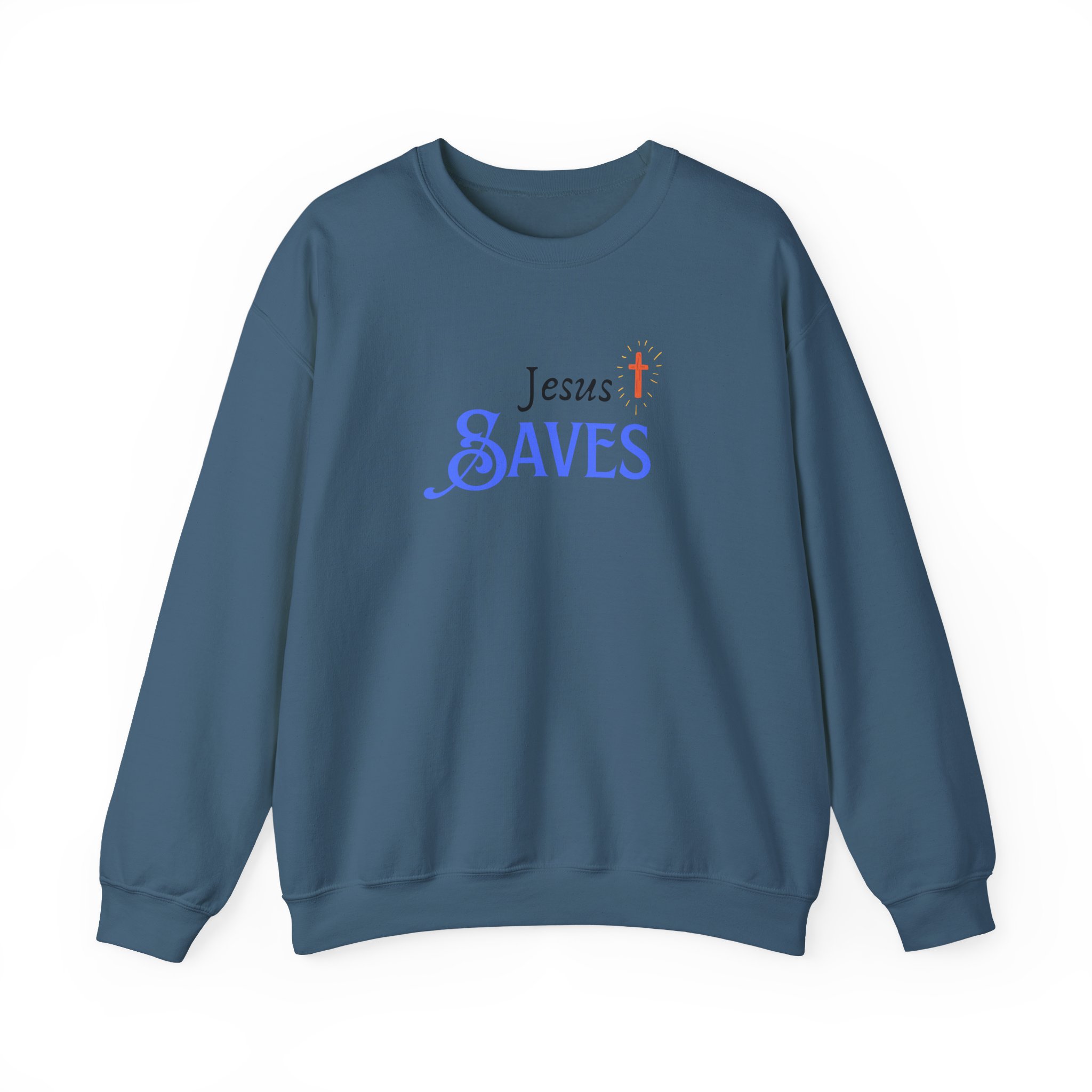 Jesus Saves – "Radiant Hope" Classic Heavy Blend Crewneck Sweatshirt - Imagen 9