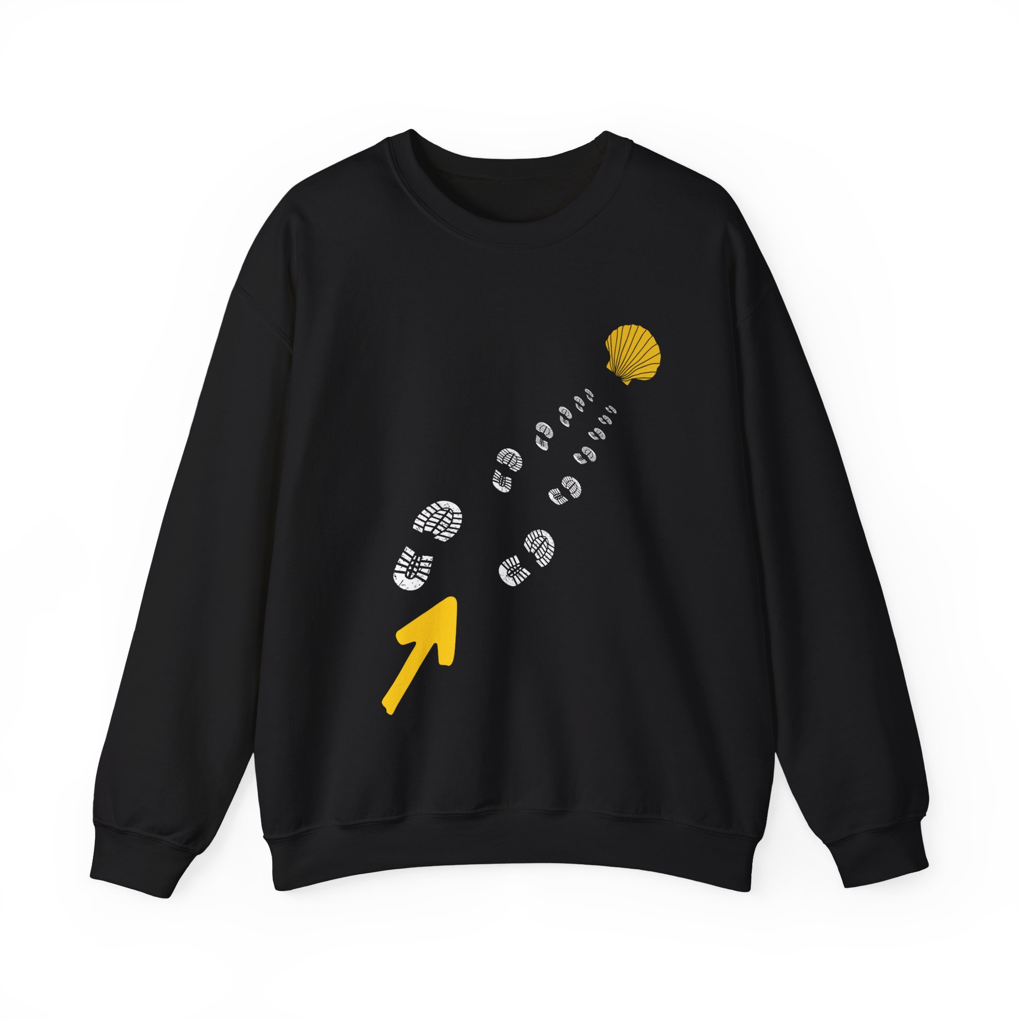 Camino de Santiago – "The Straight Path" Perspective Heavy Blend Crewneck Sweatshirt - Imagen 6