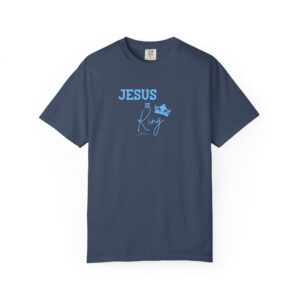 Jesus is King – "Sky Blue Crown" Vintage Comfort Colors T-Shirt