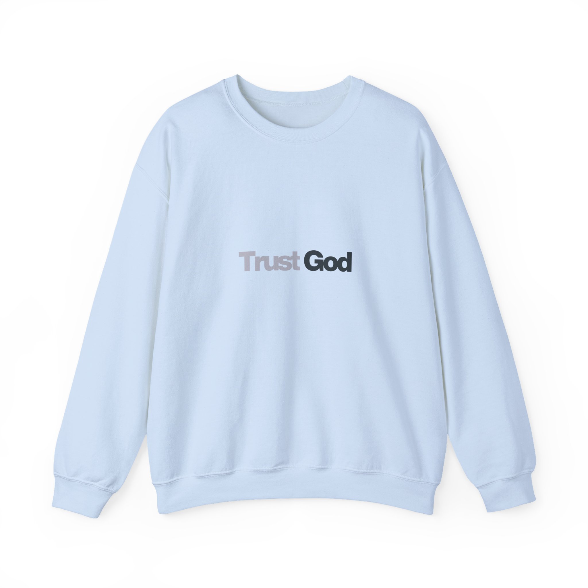 Trust God – "Radiant Cross" Classic Heavy Blend Crewneck Sweatshirt - Imagen 4