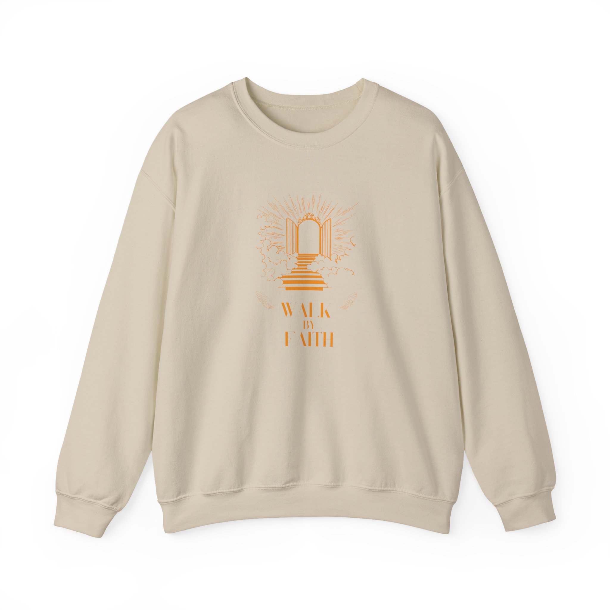 Walk by Faith – "Heavenly Gates" Classic Heavy Blend Crewneck Sweatshirt - Imagen 10