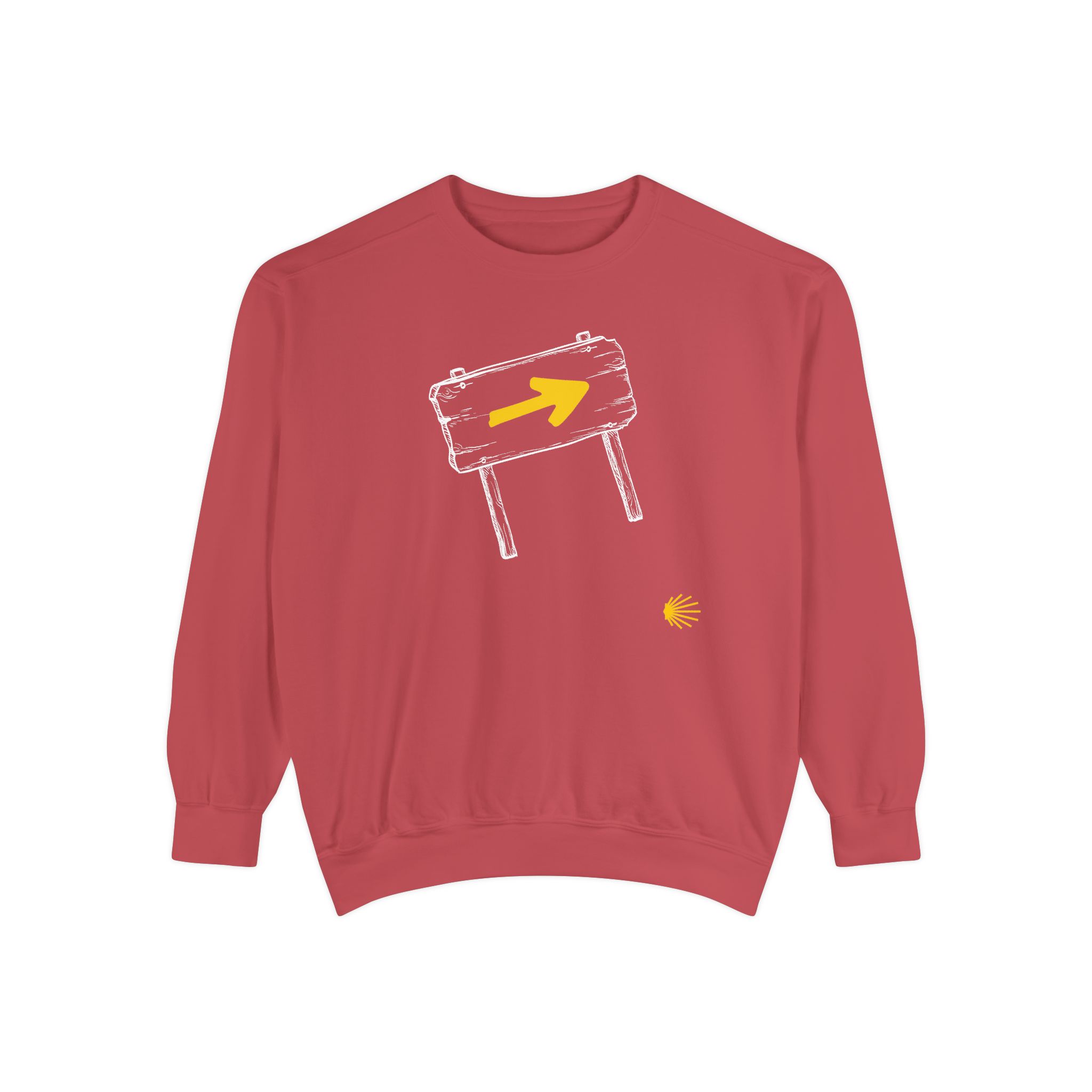 Camino de Santiago – "The Waymarker" Vintage Garment-Dyed Sweatshirt - Imagen 7