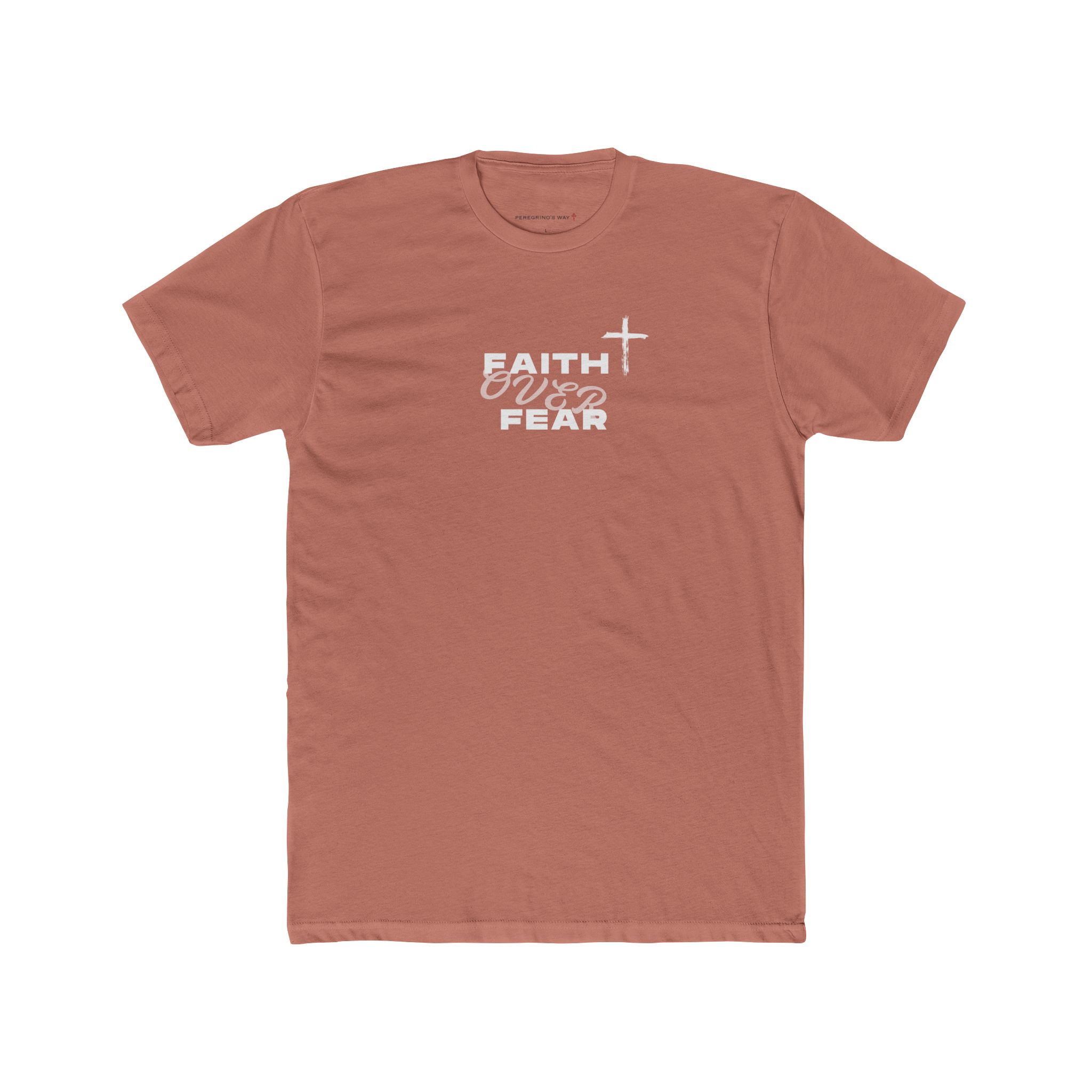 Faith Over Fear – "Brushstroke Cross" Classic T-Shirt