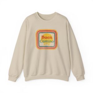 Camino de Santiago – "Retro Shell Badge" Classic Heavy Blend Crewneck Sweatshirt