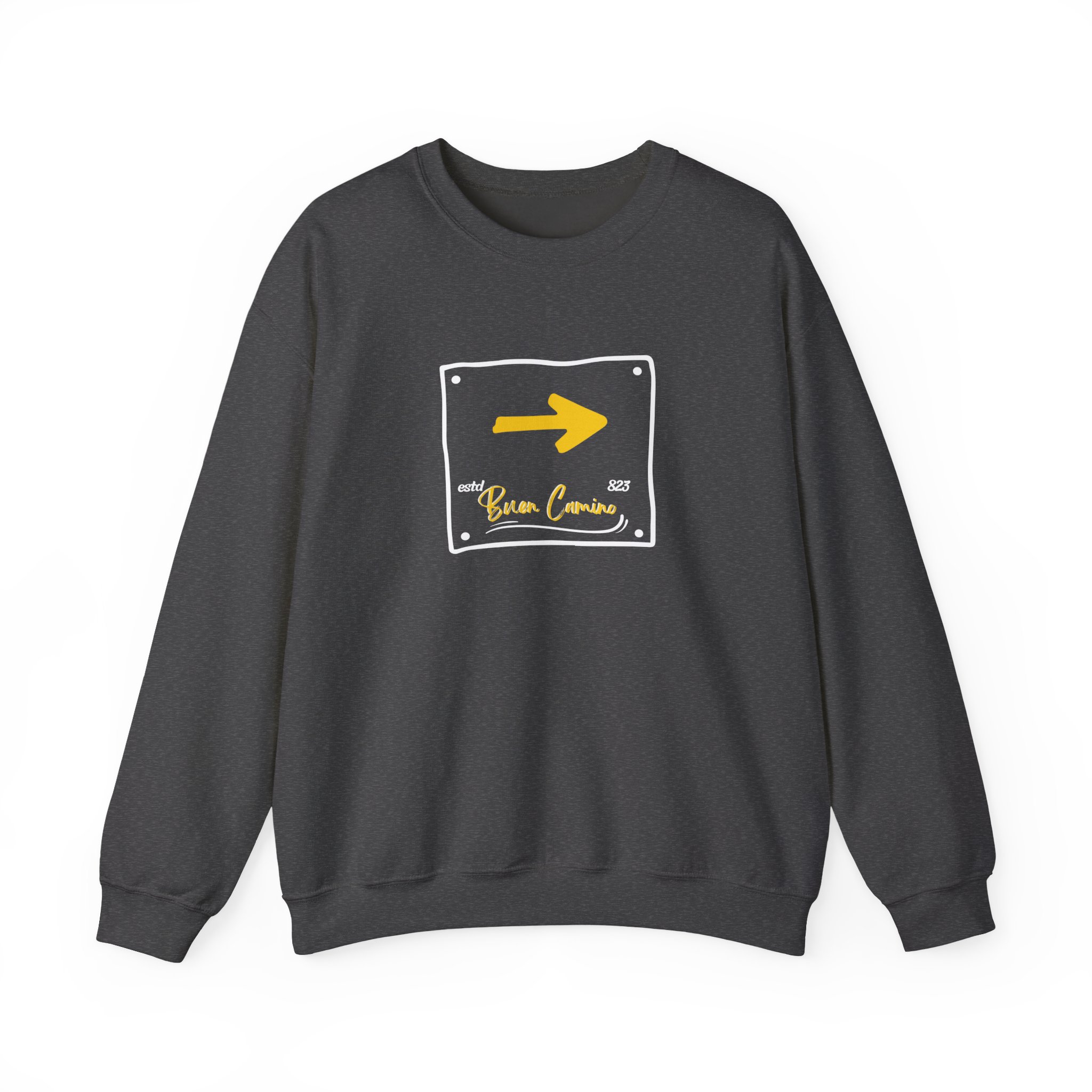 Camino de Santiago – "The Yellow Arrow" Classic Heavy Blend Crewneck Sweatshirt - Imagen 6