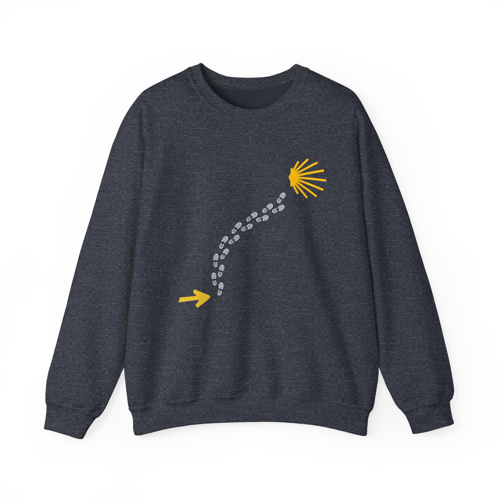 Camino de Santiago – "The Essential Trail" Classic Heavy Blend Crewneck Sweatshirt - Imagen 2