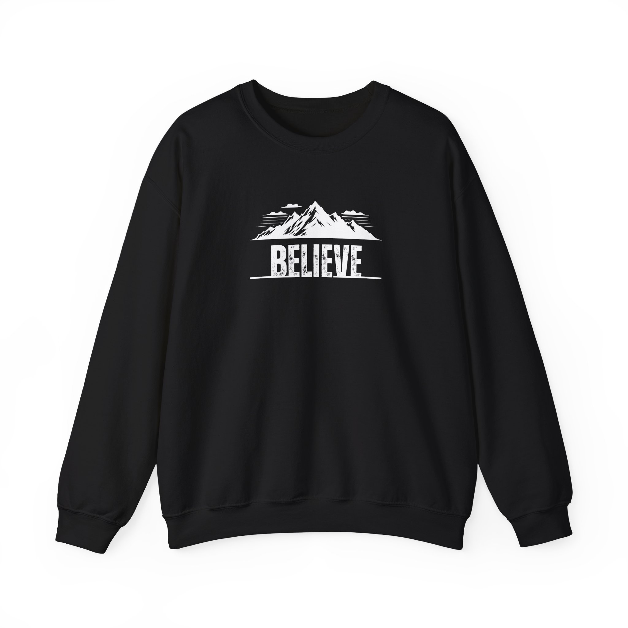 Believe – "The Mountain Summit" Classic Heavy Blend Crewneck Sweatshirt - Imagen 6