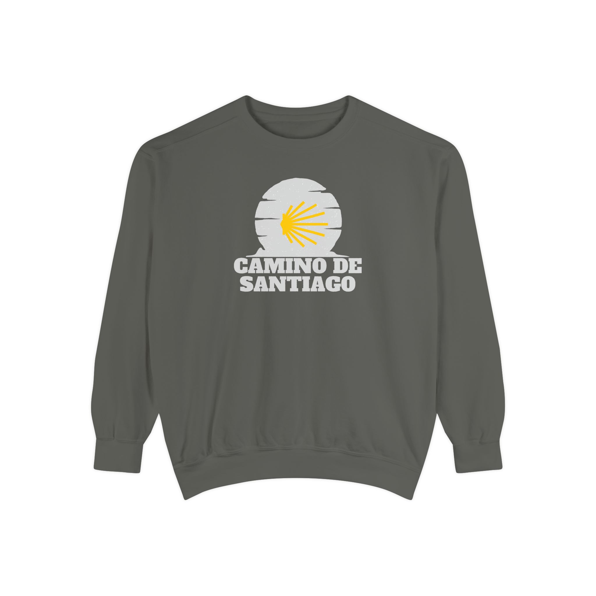 Camino de Santiago – "Sunburst Shell" Vintage Garment-Dyed Sweatshirt