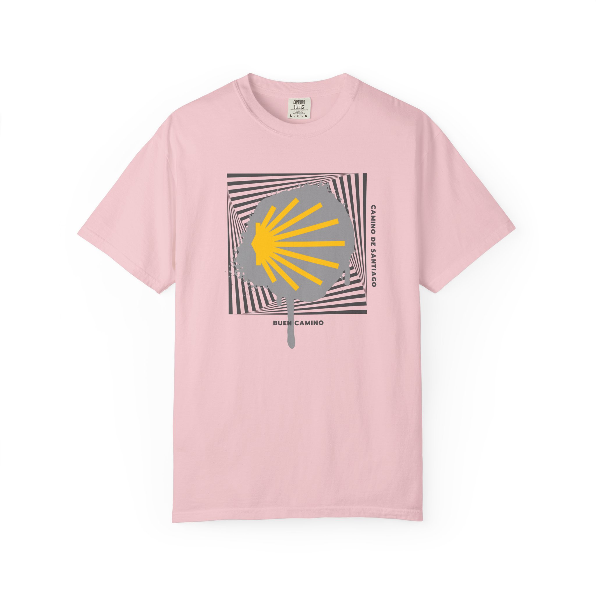 Camino de Santiago – "Stencil Way" Urban Graffiti Comfort Colors T-Shirt - Imagen 13