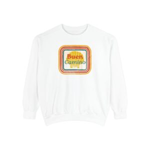 Camino de Santiago – "Retro Shell Badge" Vintage Garment-Dyed Sweatshirt