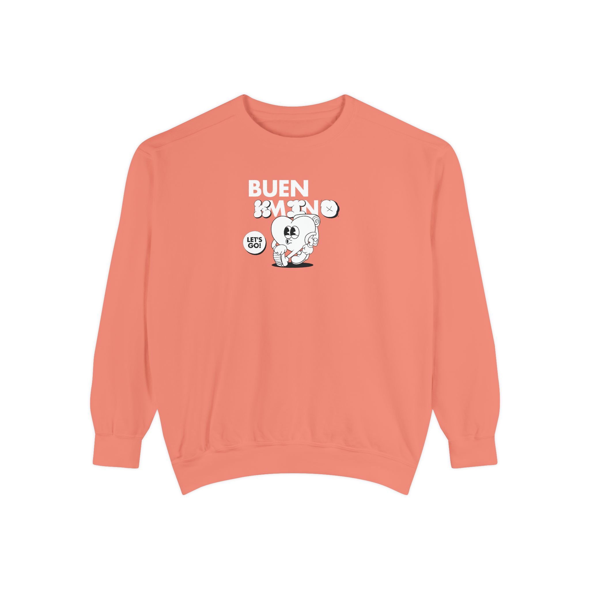 Camino de Santiago – "Let's Go Pilgrim" Vintage Garment-Dyed Sweatshirt - Imagen 8