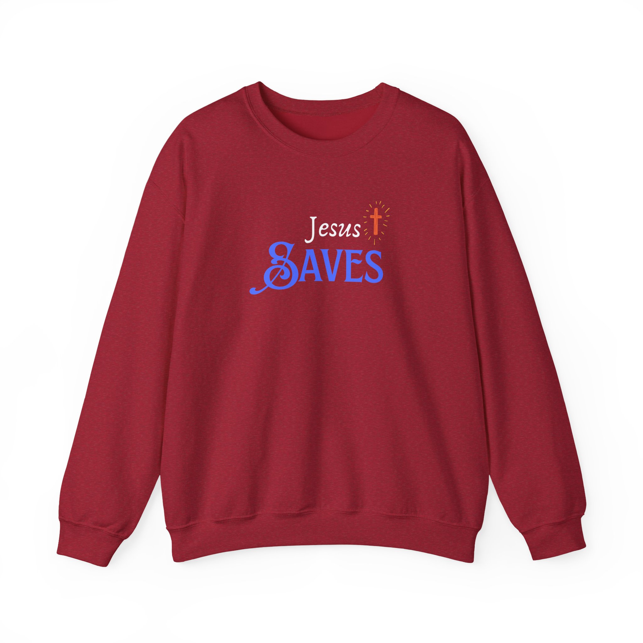 Jesus Saves – "Radiant Hope" Classic Heavy Blend Crewneck Sweatshirt - Imagen 10