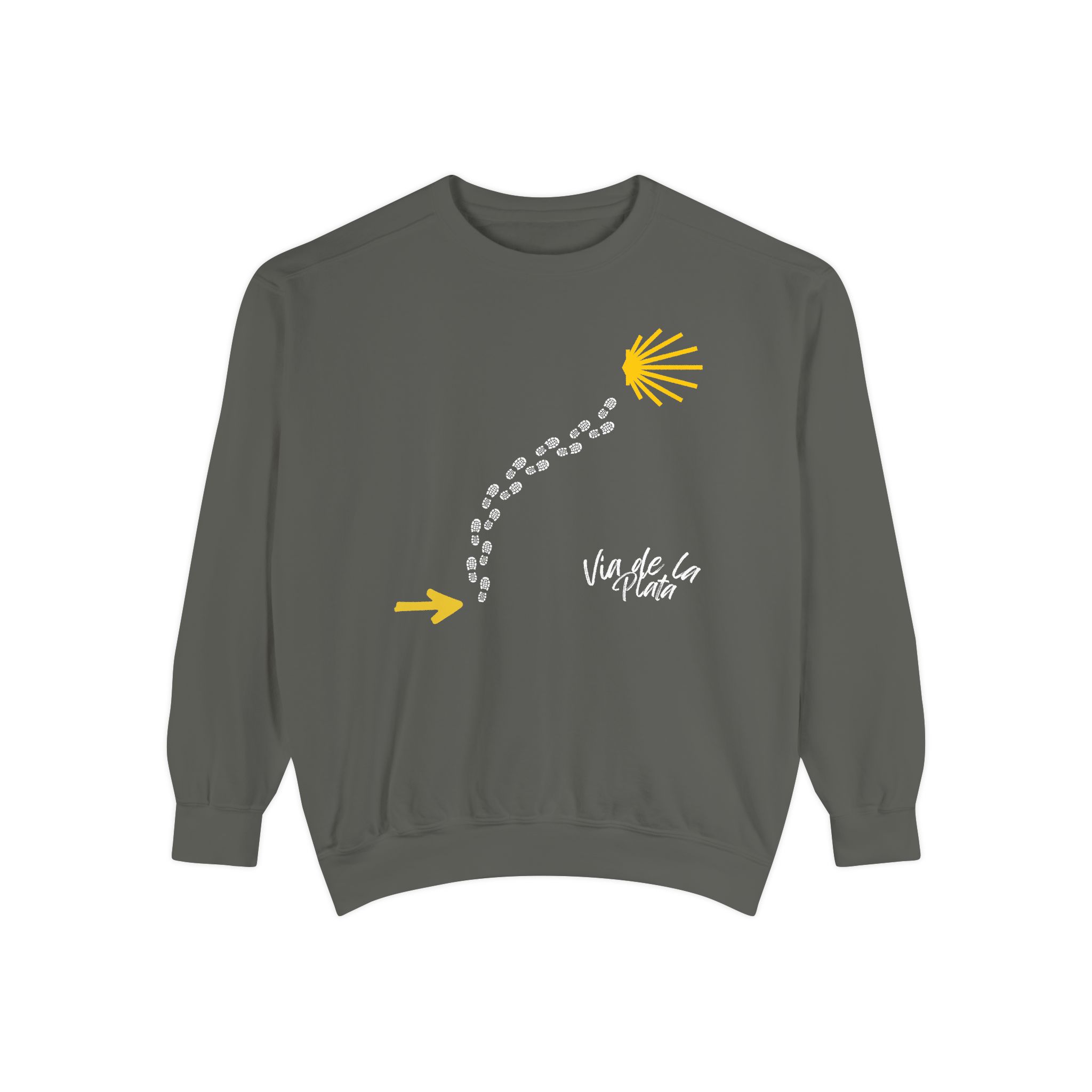 Camino de Santiago – "Vía de la Plata Trail" Vintage Garment-Dyed Sweatshirt - Imagen 6