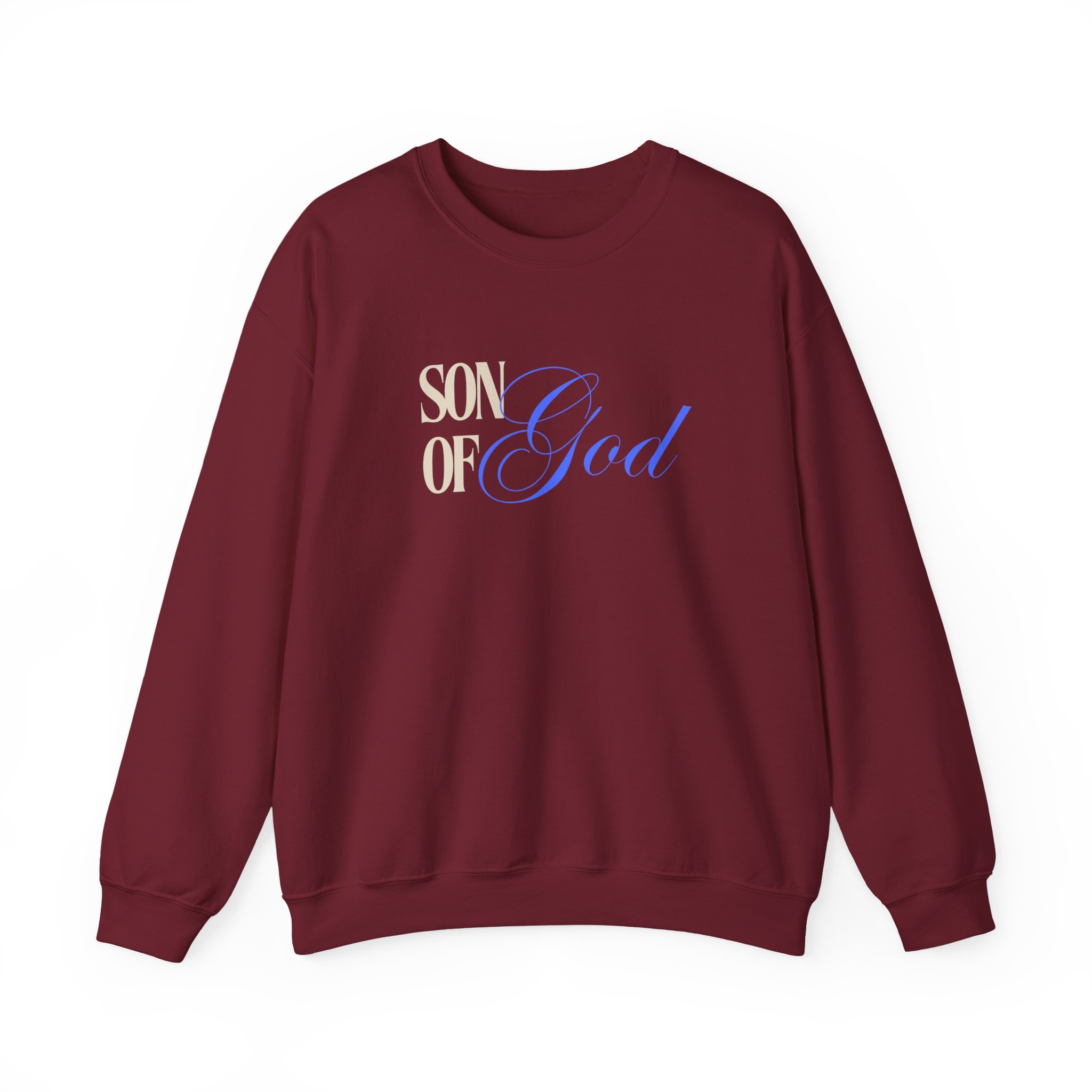 Son of God – "Graceful Blue" Classic Heavy Blend Crewneck Sweatshirt - Imagen 3