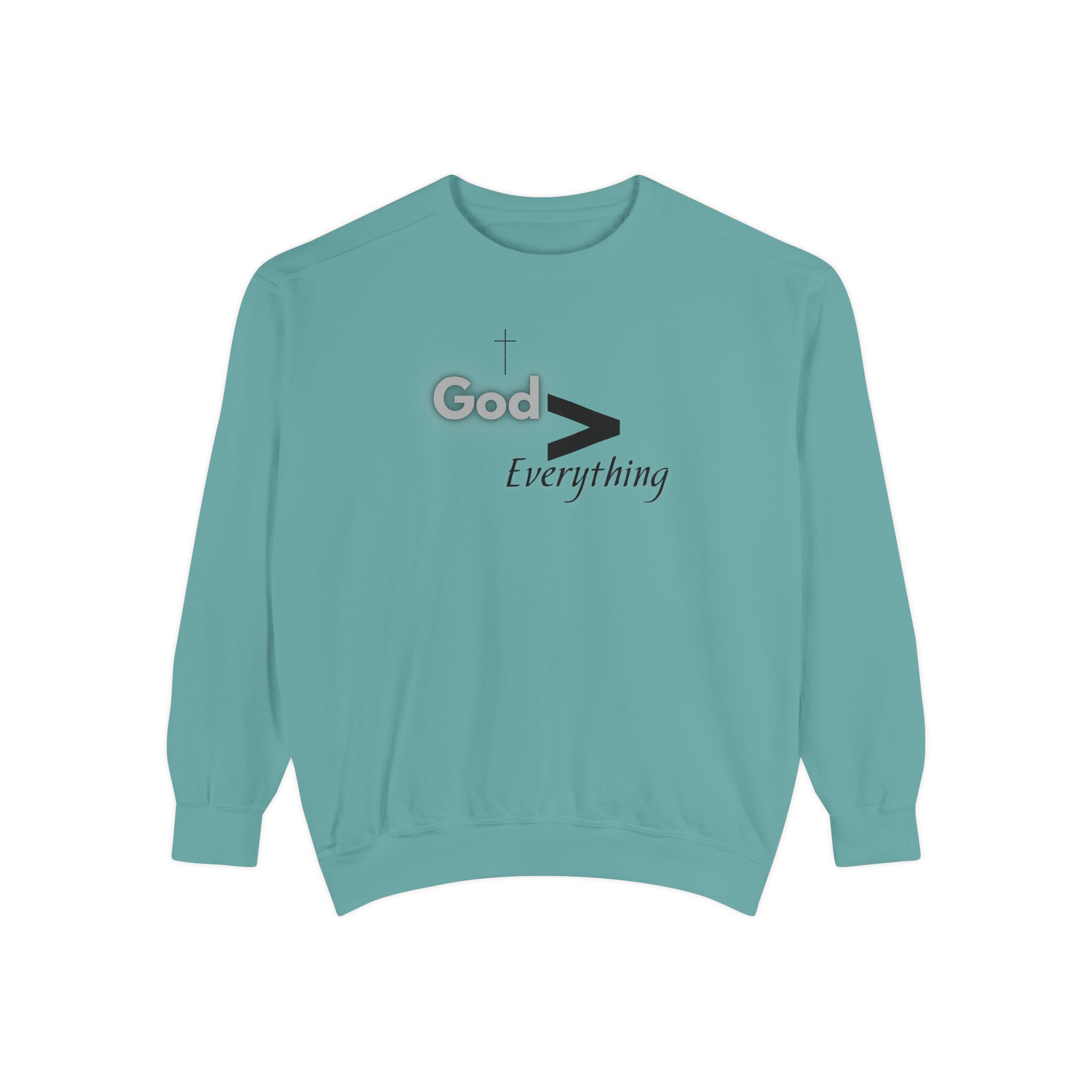 God is Greater – "Mathematical Truth" Vintage Garment-Dyed Sweatshirt - Imagen 8