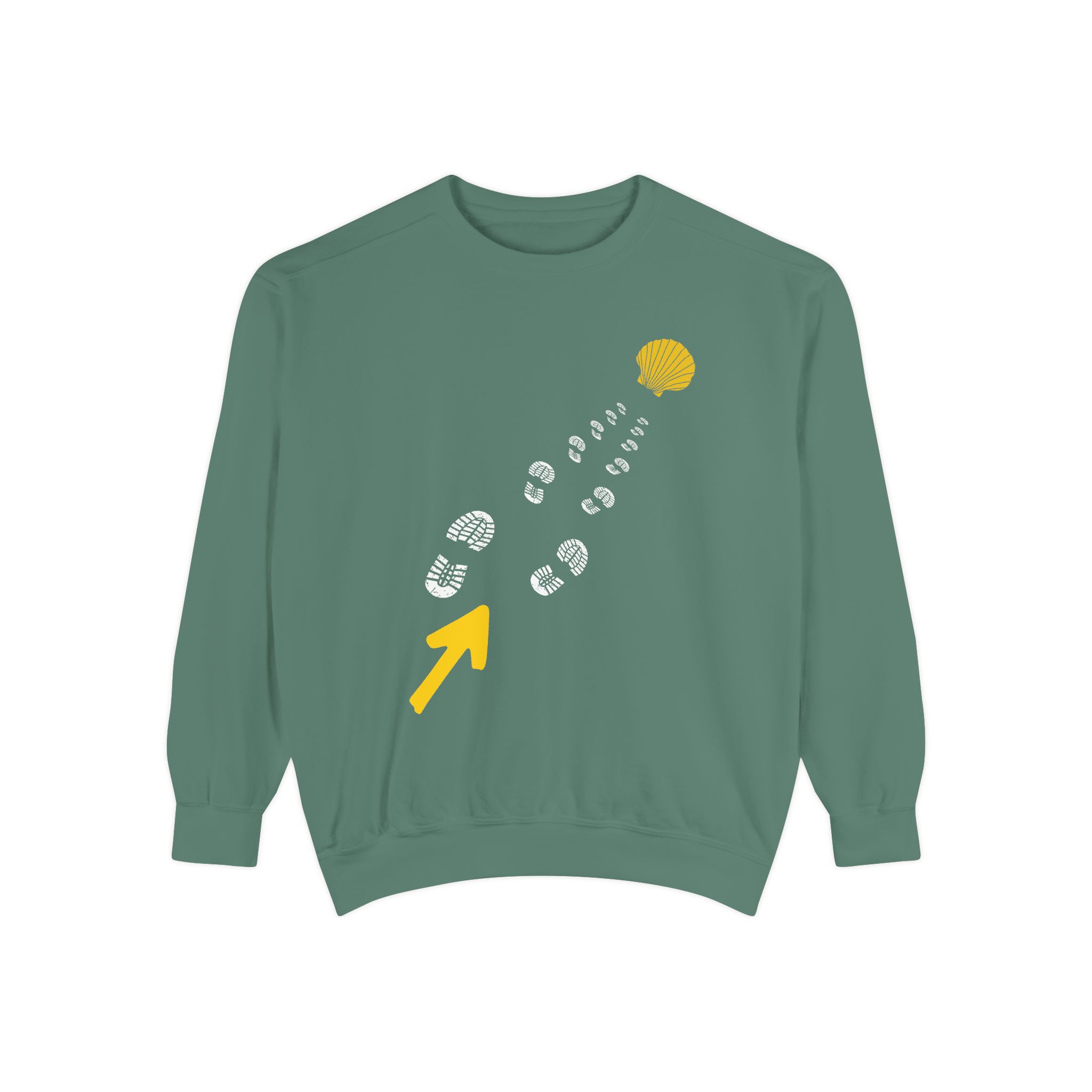 Camino de Santiago – "The Straight Path" Perspective Garment-Dyed Sweatshirt