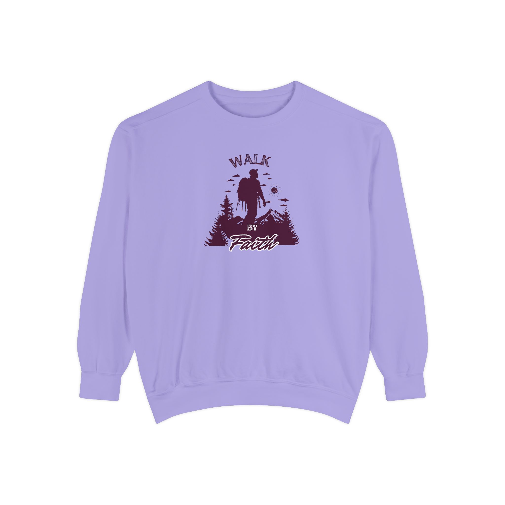 Walk by Faith – "Mountain Journey" Vintage Garment-Dyed Sweatshirt