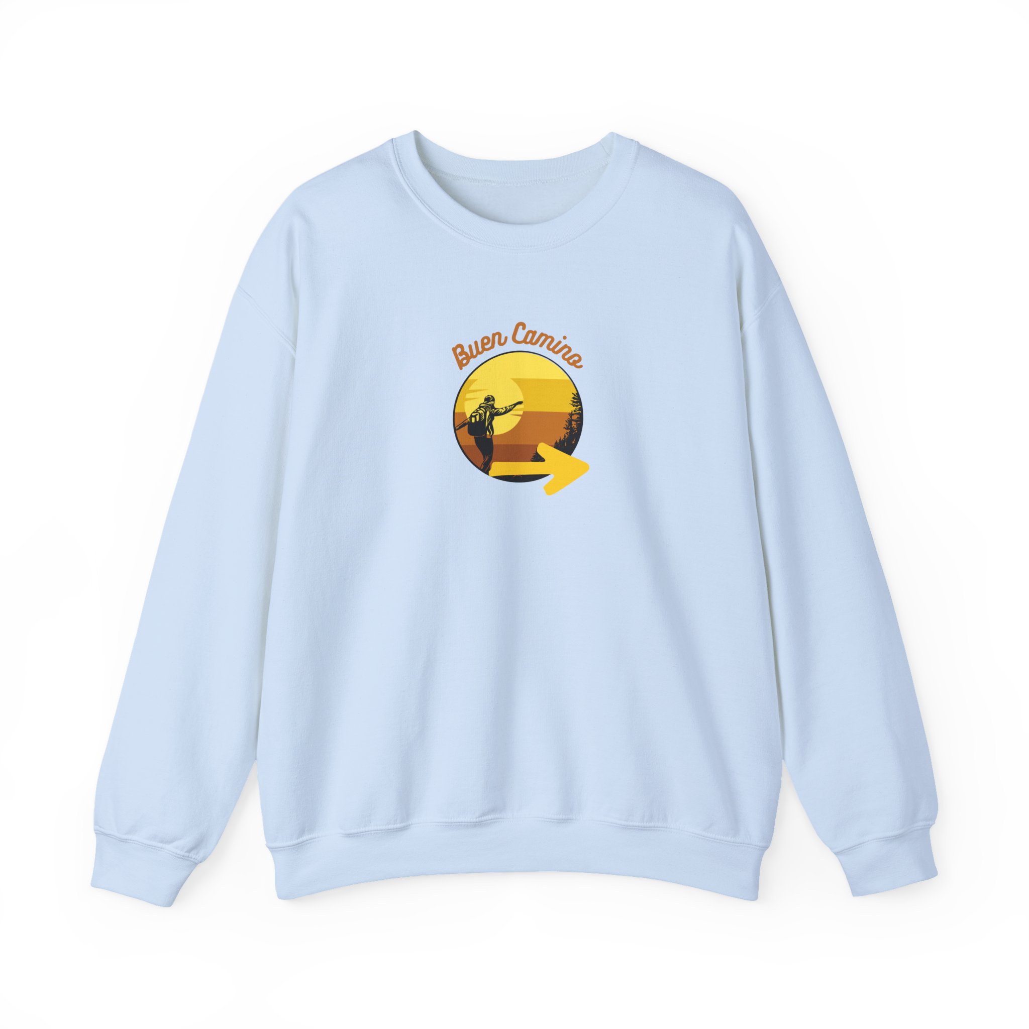 Camino de Santiago – "Buen Camino Pilgrim" Classic Heavy Blend Crewneck Sweatshirt - Imagen 9