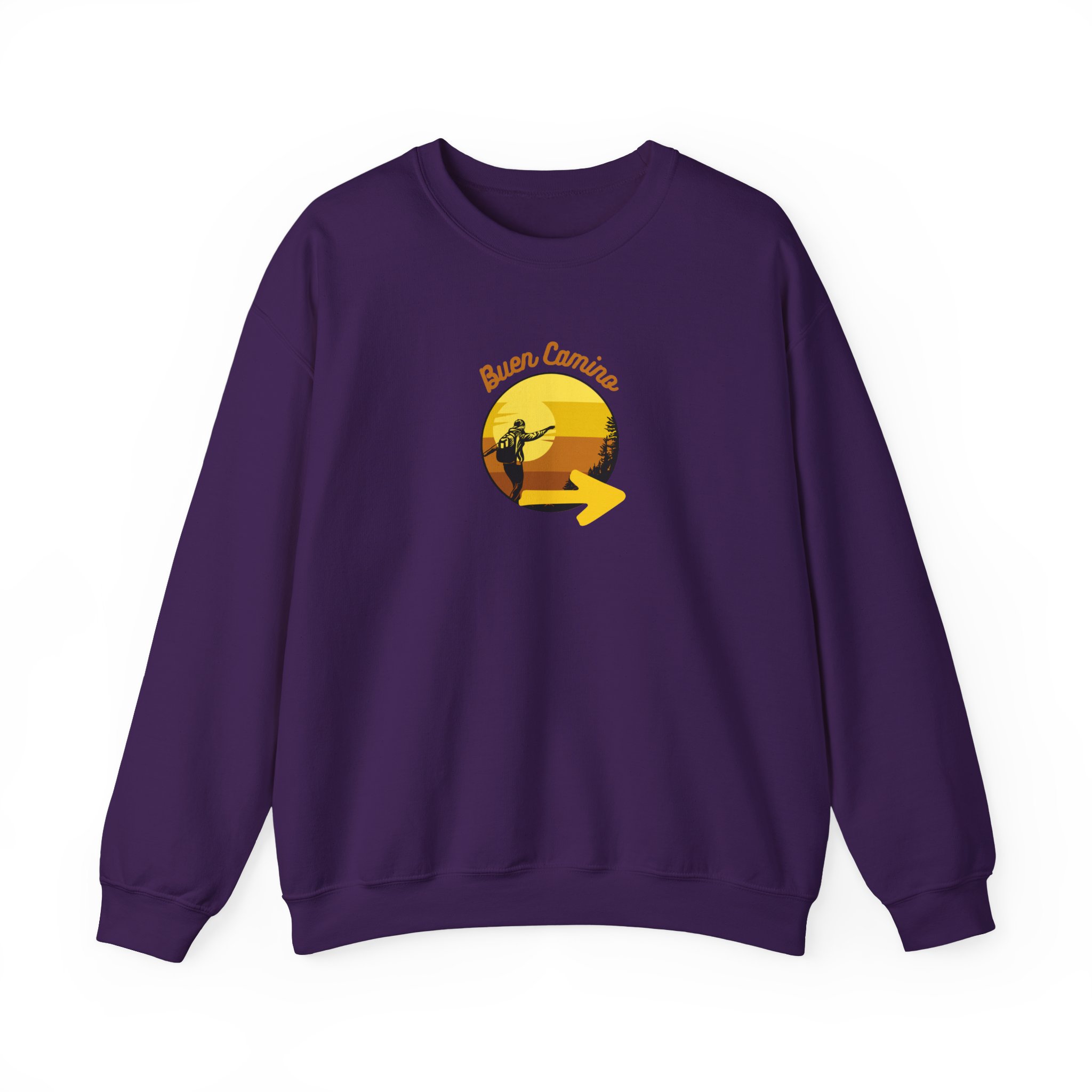 Camino de Santiago – "Buen Camino Pilgrim" Classic Heavy Blend Crewneck Sweatshirt - Imagen 3