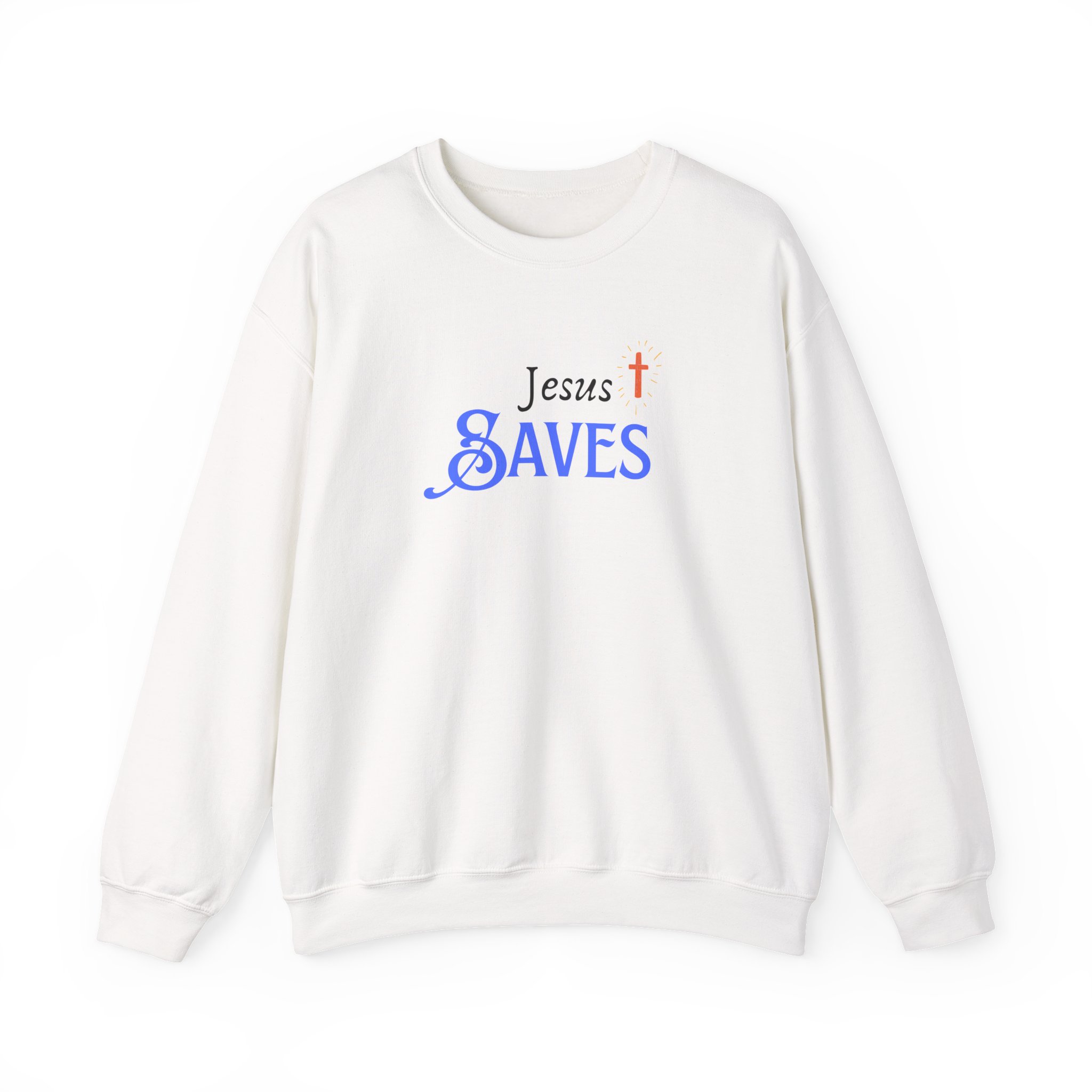 Jesus Saves – "Radiant Hope" Classic Heavy Blend Crewneck Sweatshirt - Imagen 5
