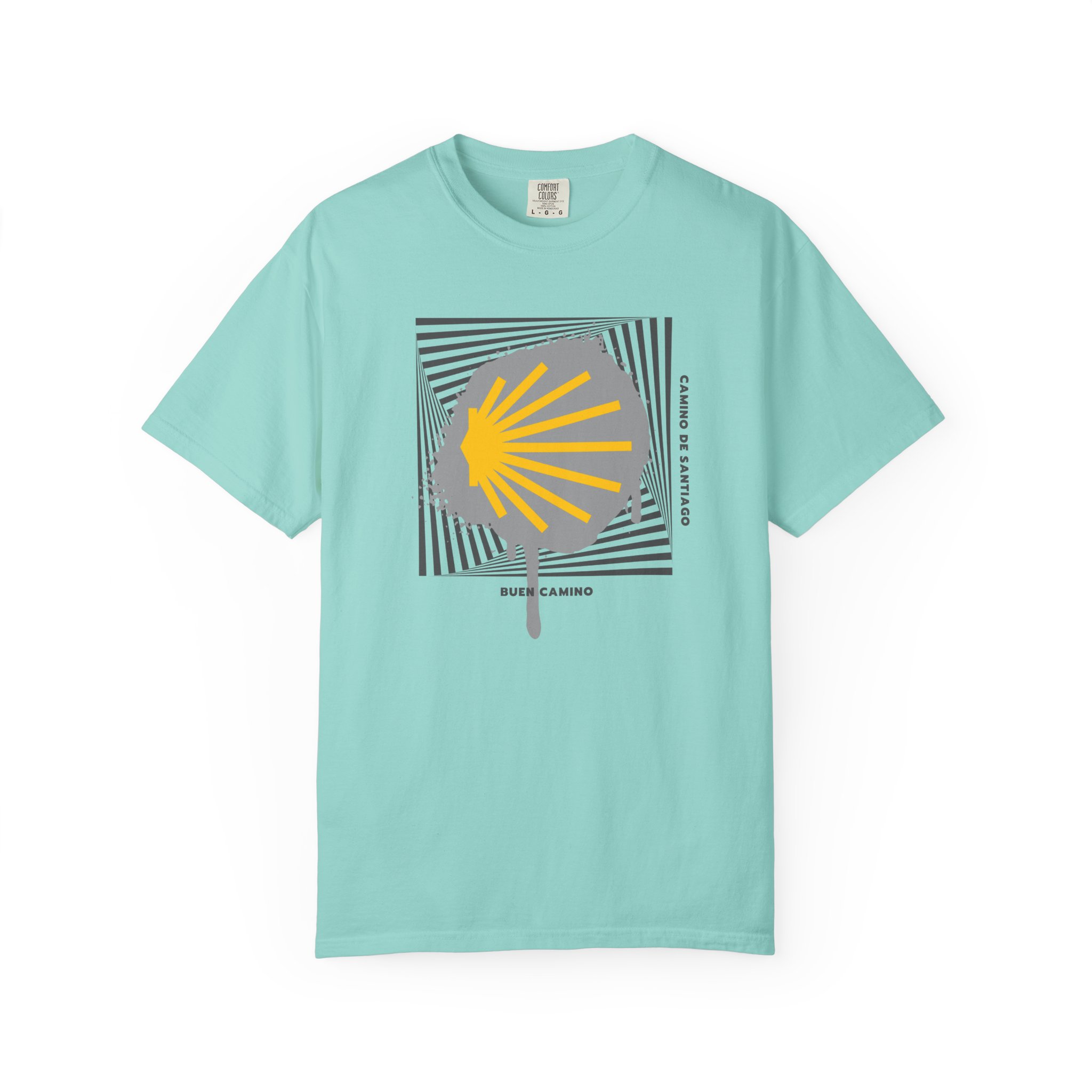 Camino de Santiago – "Stencil Way" Urban Graffiti Comfort Colors T-Shirt - Imagen 8