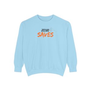 Jesus Saves – "Mountain Rescue" Vintage Garment-Dyed Sweatshirt