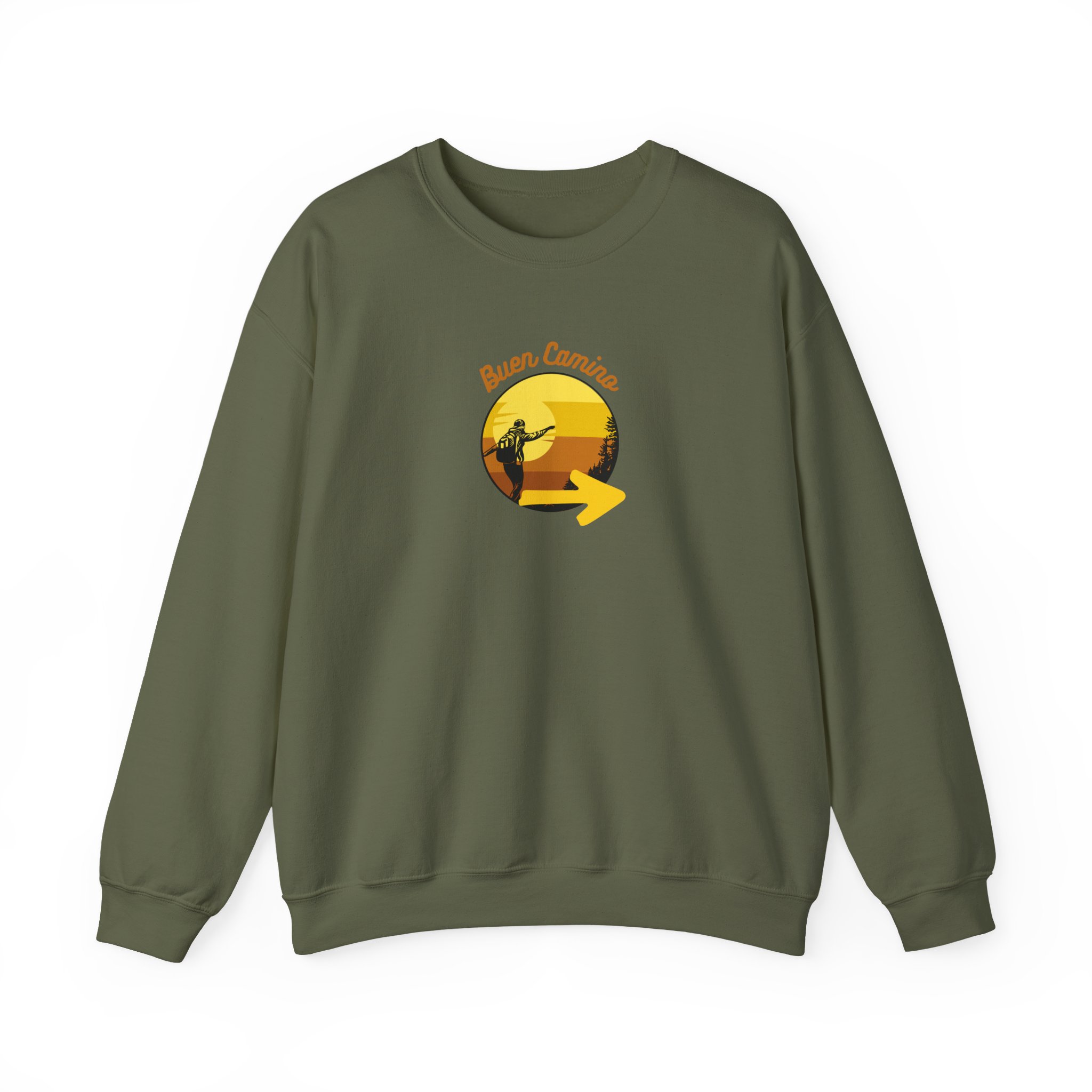 Camino de Santiago – "Buen Camino Pilgrim" Classic Heavy Blend Crewneck Sweatshirt - Imagen 5