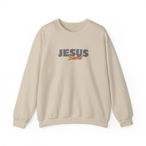Jesus Saves – "Retro Bubble" Classic Heavy Blend Crewneck Sweatshirt