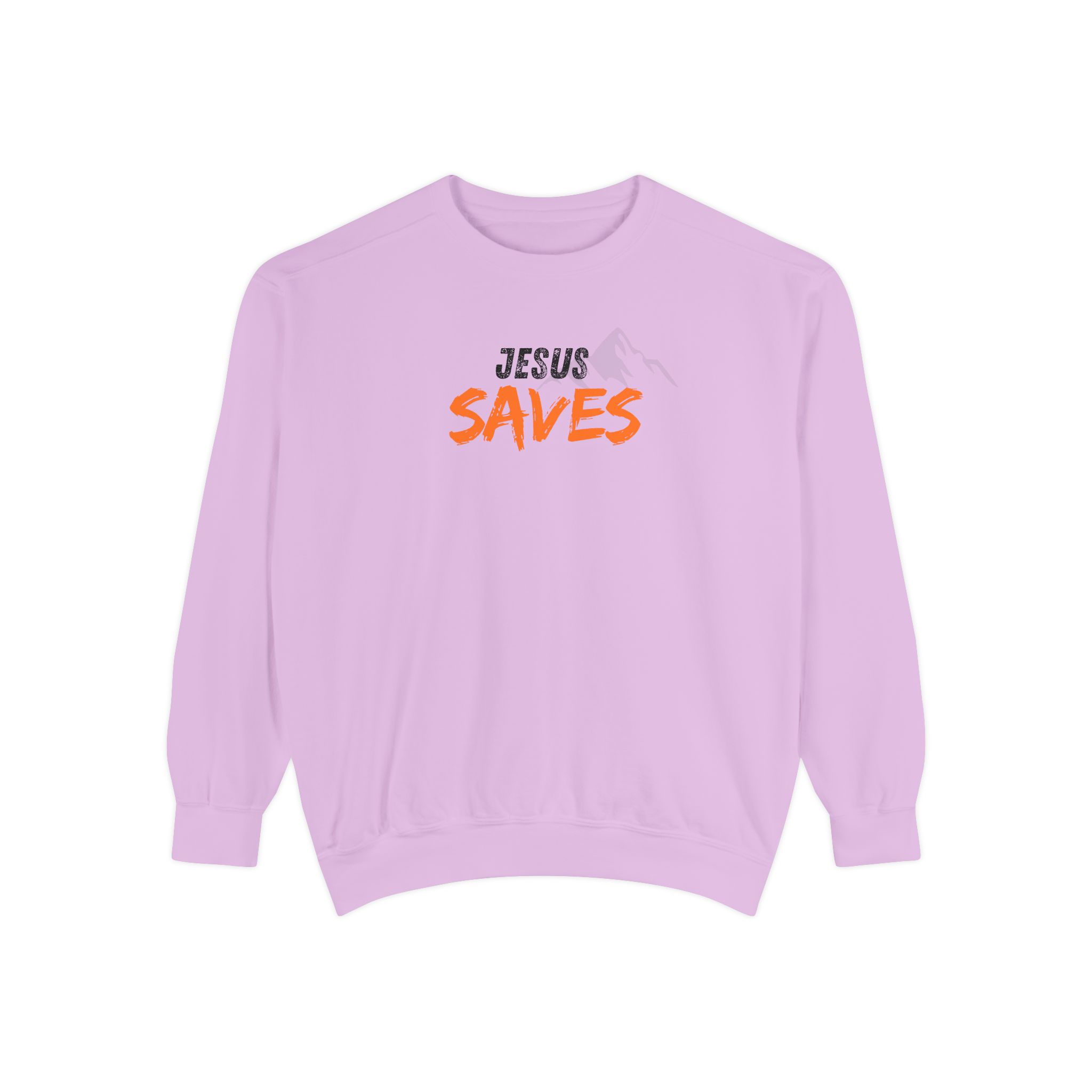 Jesus Saves – "Mountain Rescue" Vintage Garment-Dyed Sweatshirt - Imagen 7