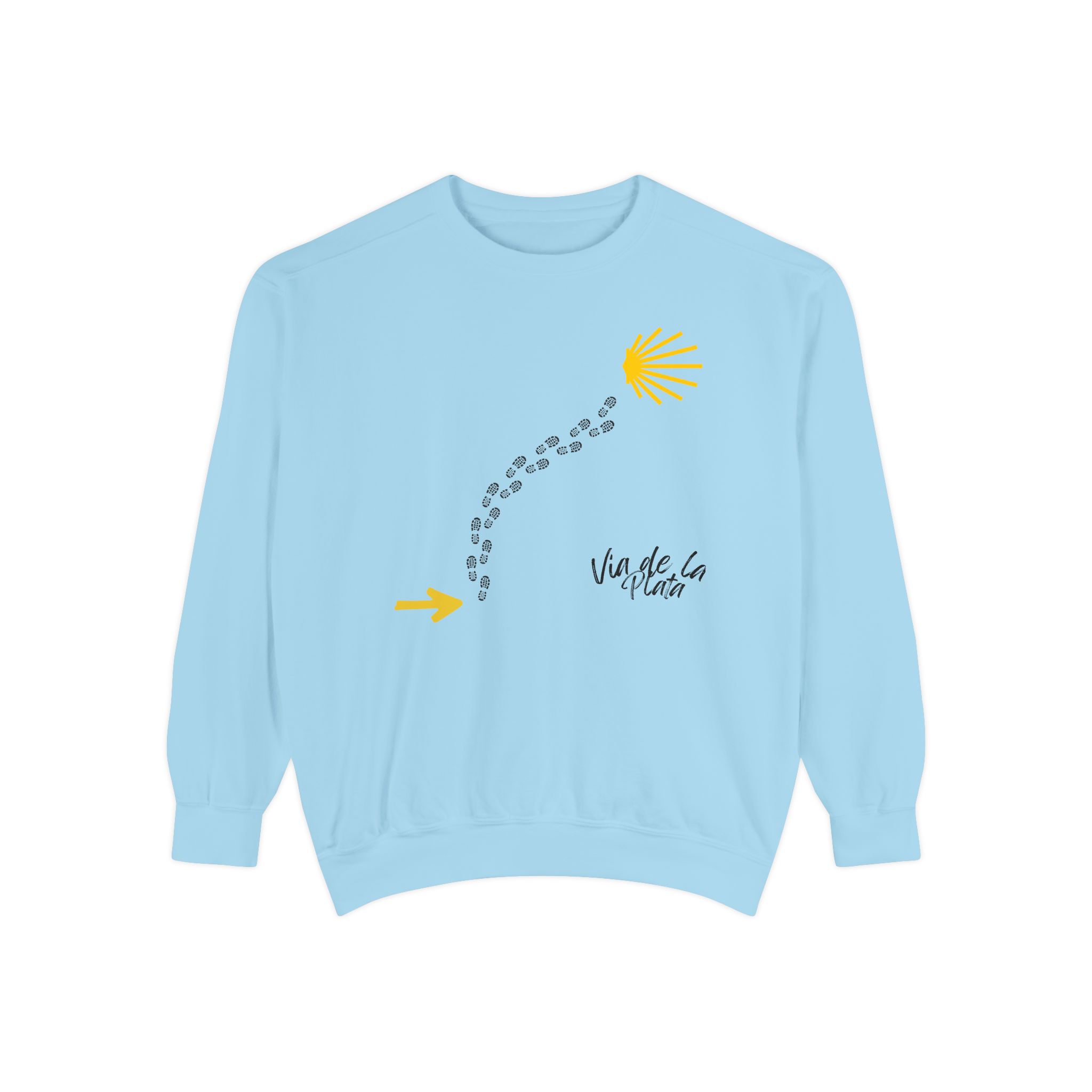 Camino de Santiago – "Vía de la Plata Trail" Vintage Garment-Dyed Sweatshirt - Imagen 10