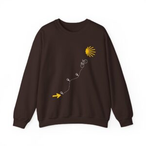 Camino de Santiago – "The Bicigrino Path" Classic Heavy Blend Crewneck Sweatshirt
