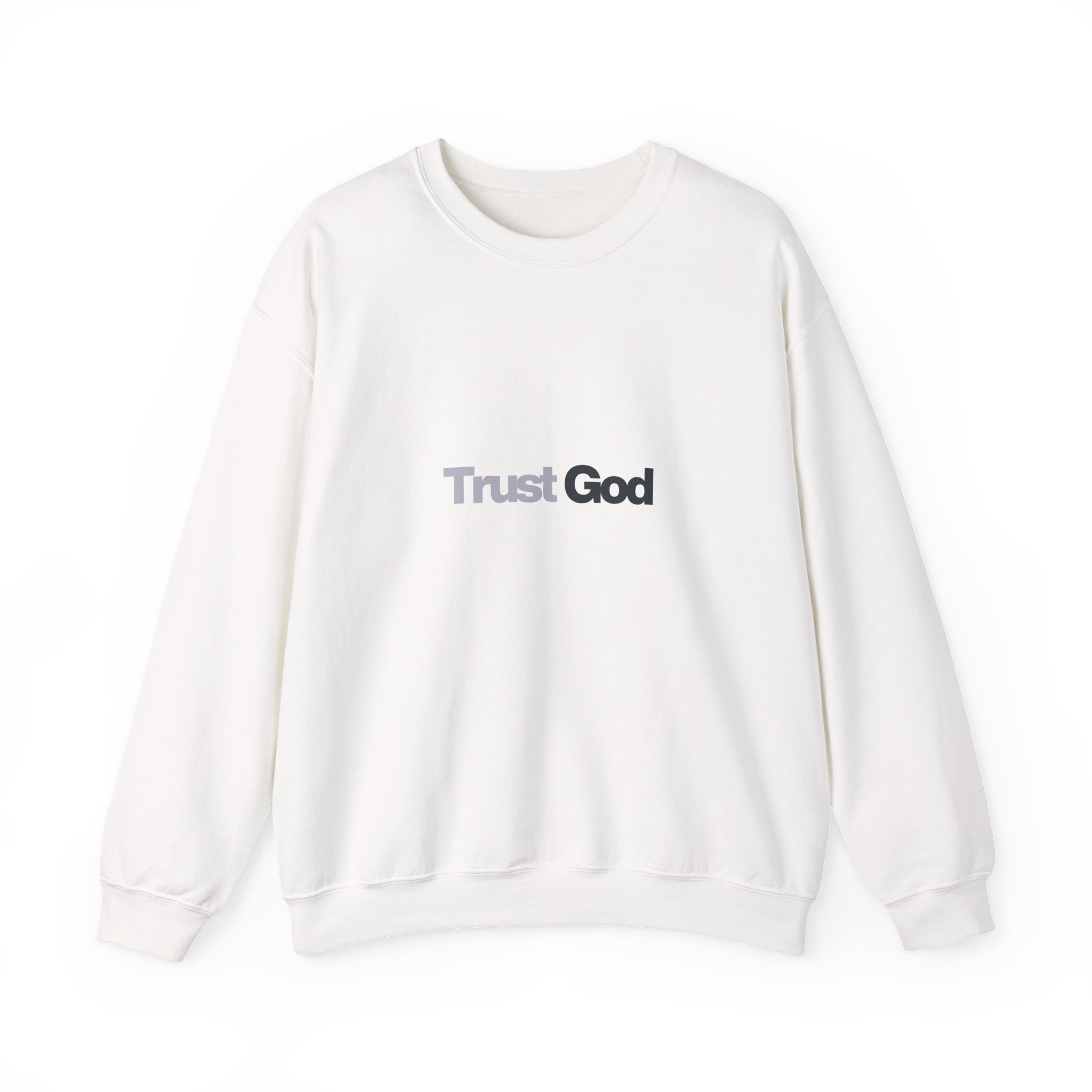 Trust God – "Radiant Cross" Classic Heavy Blend Crewneck Sweatshirt - Imagen 2