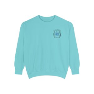 God First – "Heraldic Crest" Vintage Garment-Dyed Sweatshirt