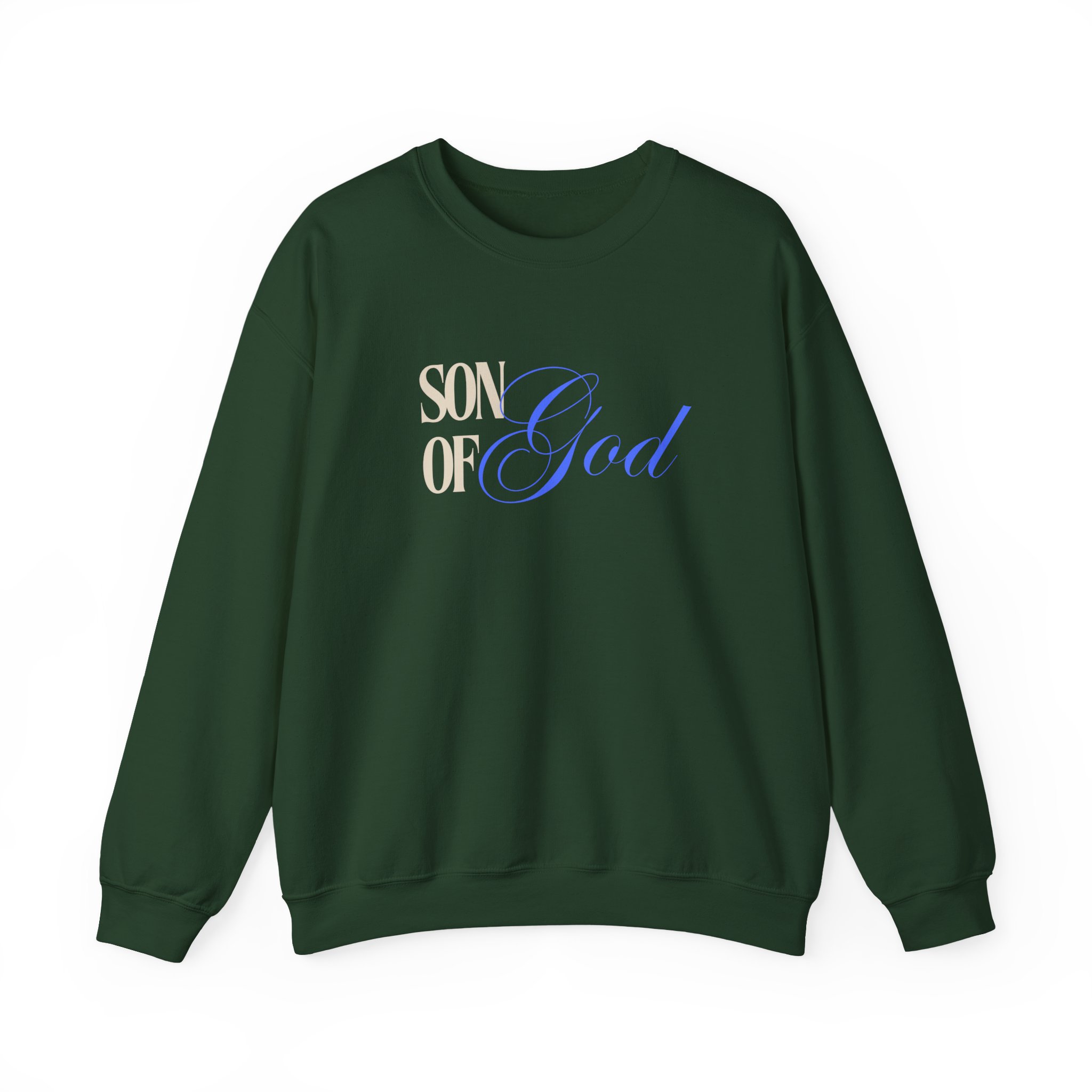 Son of God – "Graceful Blue" Classic Heavy Blend Crewneck Sweatshirt - Imagen 7