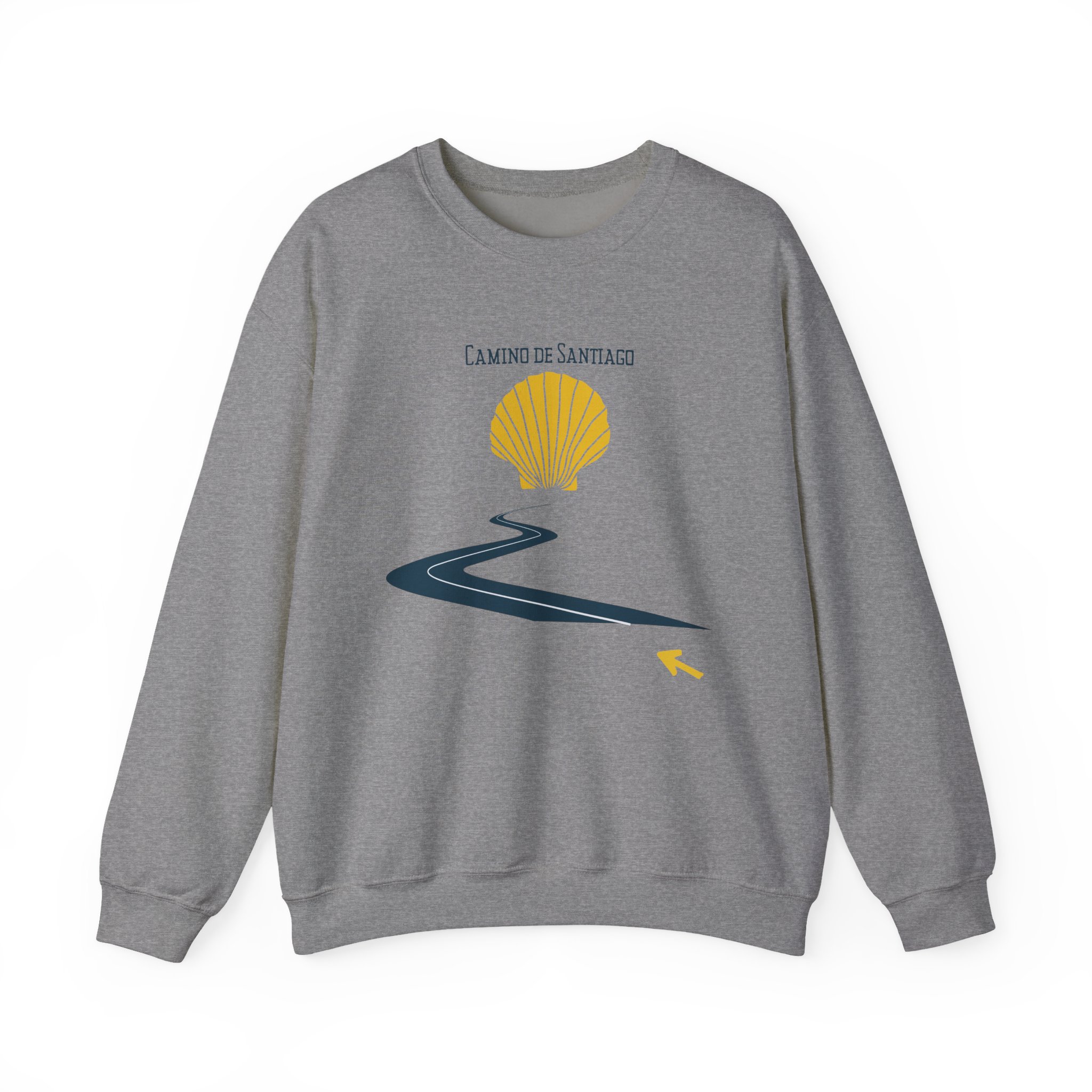 Camino de Santiago – "The Curvy Road" Classic Unisex Crewneck T-Shirt - Imagen 4