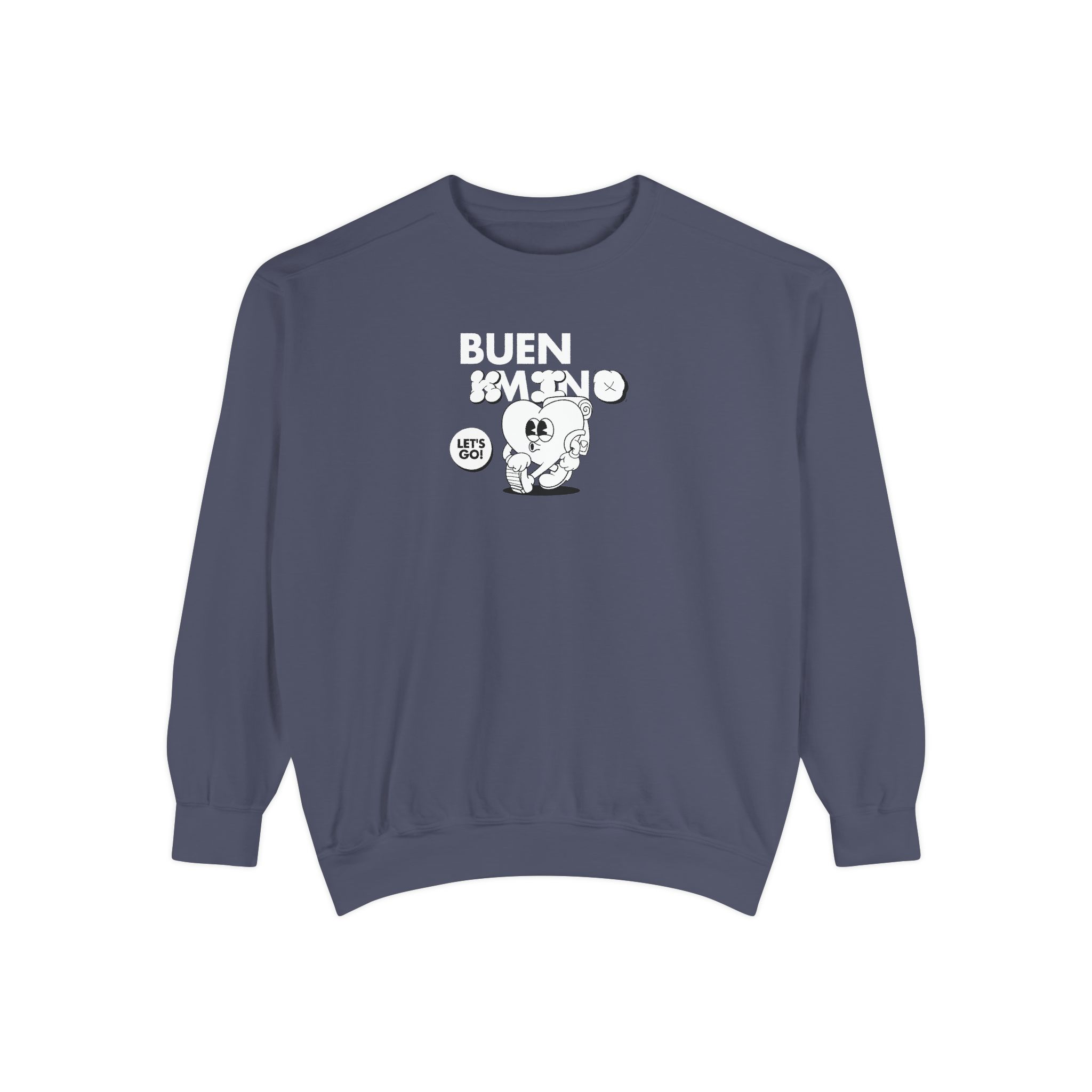 Camino de Santiago – "Let's Go Pilgrim" Vintage Garment-Dyed Sweatshirt - Imagen 3