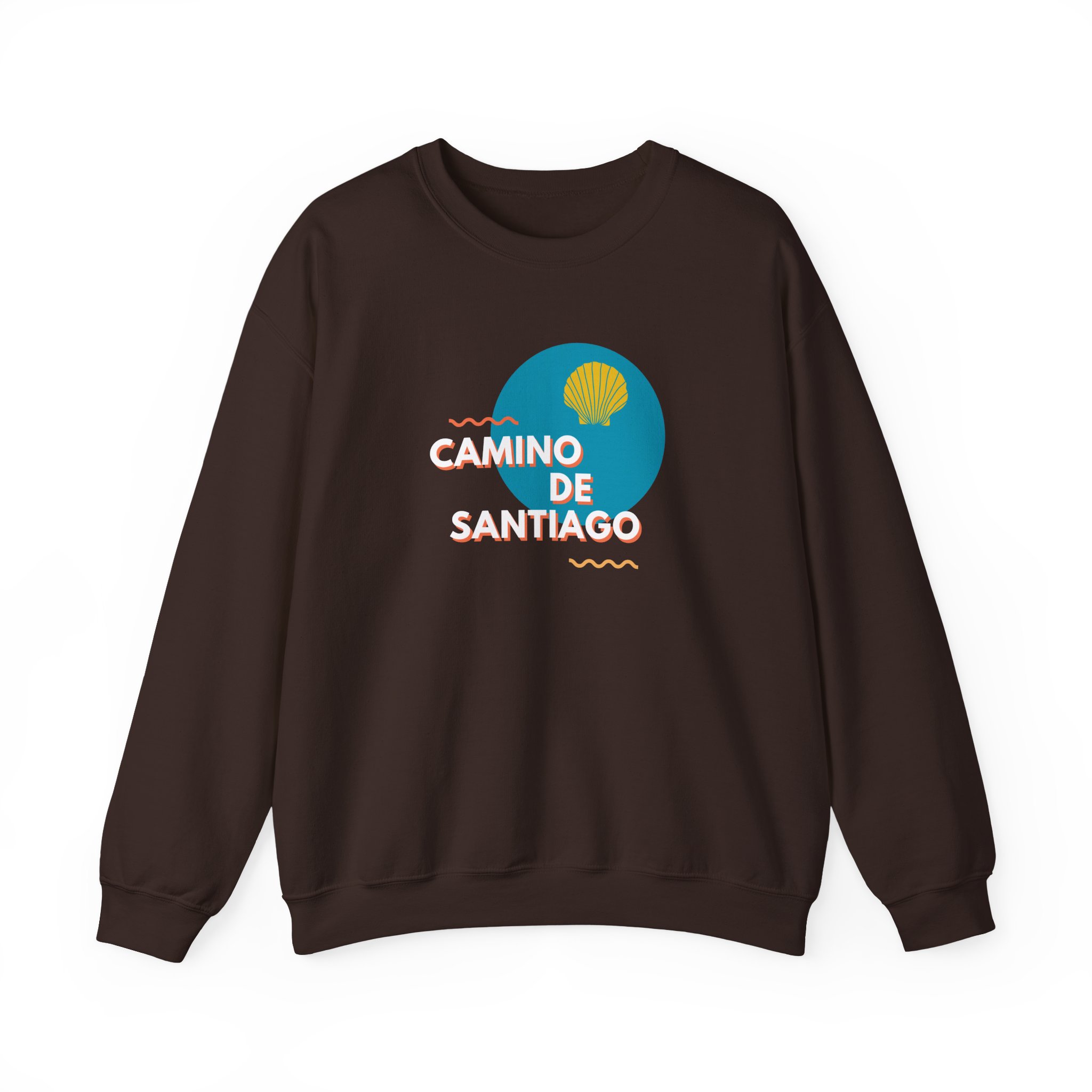 Camino de Santiago – "Modern Graphic Shell" Classic Heavy Blend Crewneck Sweatshirt - Imagen 7
