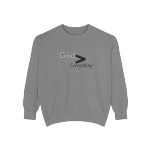 God is Greater – "Mathematical Truth" Vintage Garment-Dyed Sweatshirt