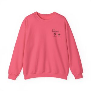 Saved by Grace – "Rustic Cross" Classic Heavy Blend Crewneck Sweatshirt
